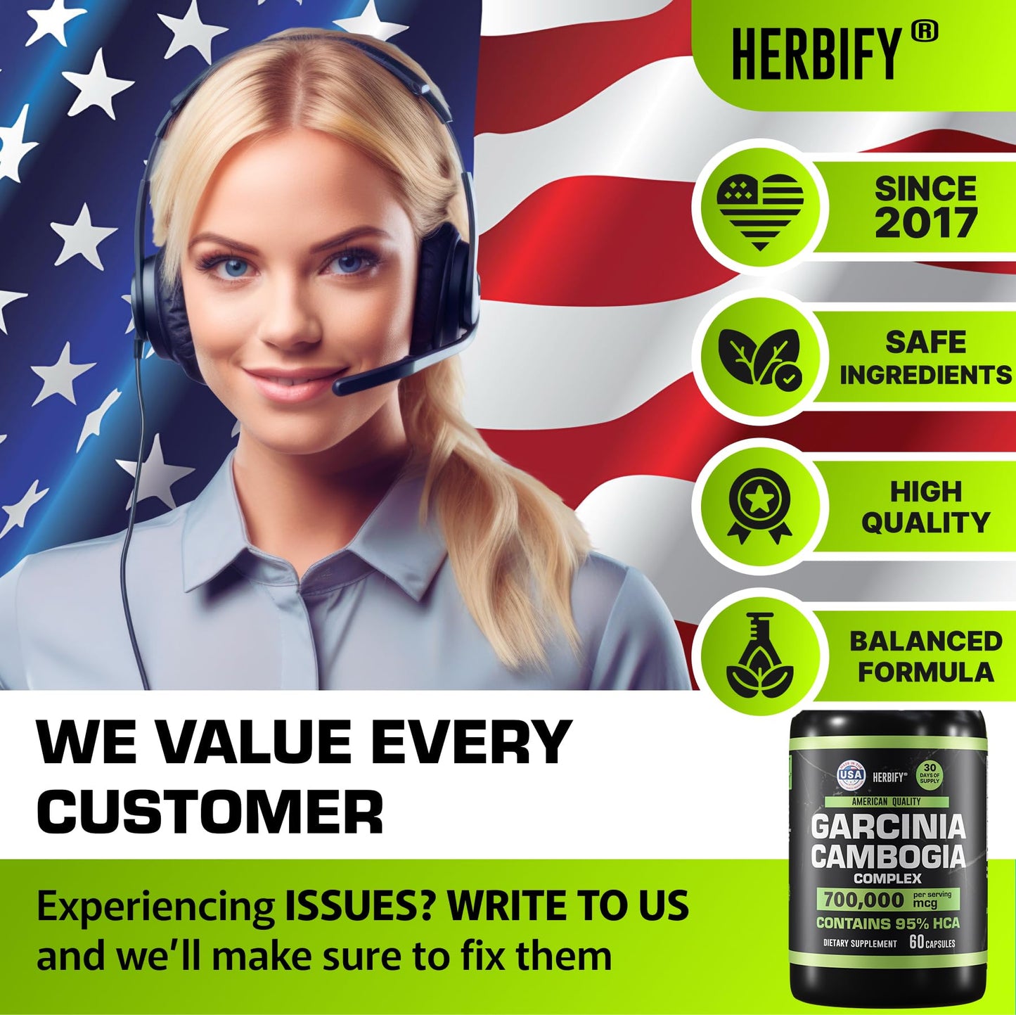 HERBIFY Garcinia Cambogia Wellness Support Capsule, 60 Count