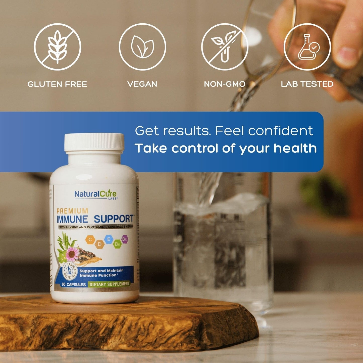 Natural Cure Labs Premium Immune Support Capsule 60 Capsules