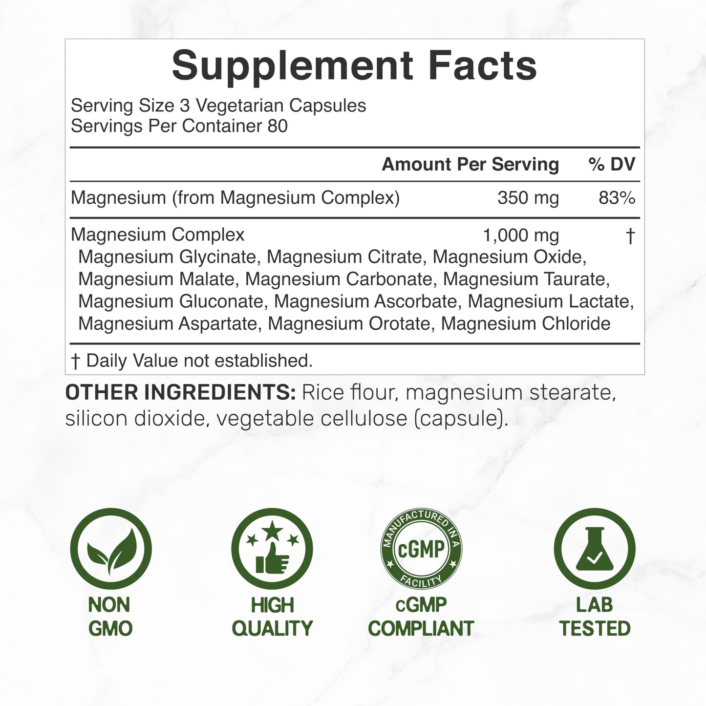 DEAL SUPPLEMENT 12-in-1 Magnesium Complex for Women 1,000 mg Capsule, 240 Count