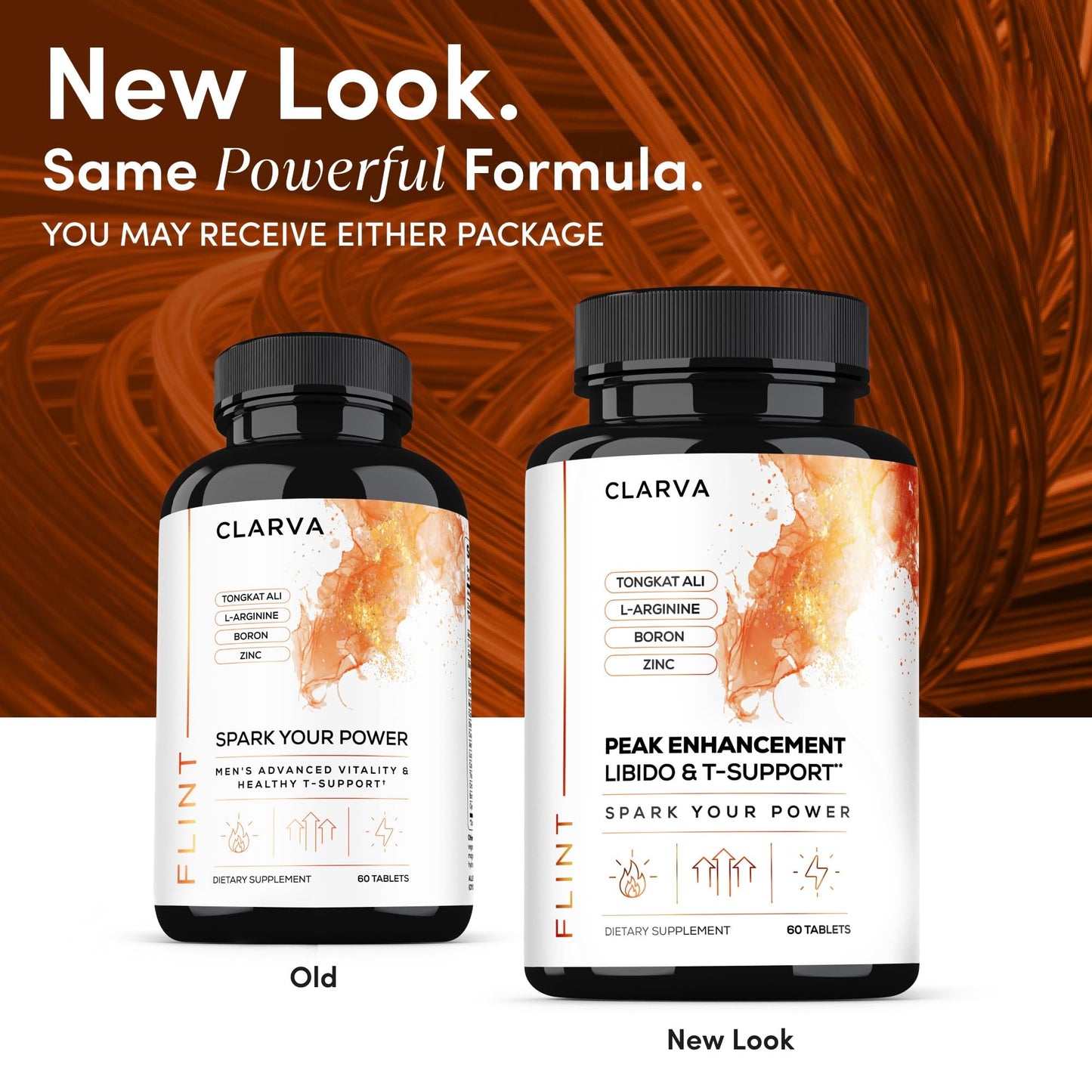 CLARVA Male Enhancing Supplement & Libido Support Tablets 60 Count