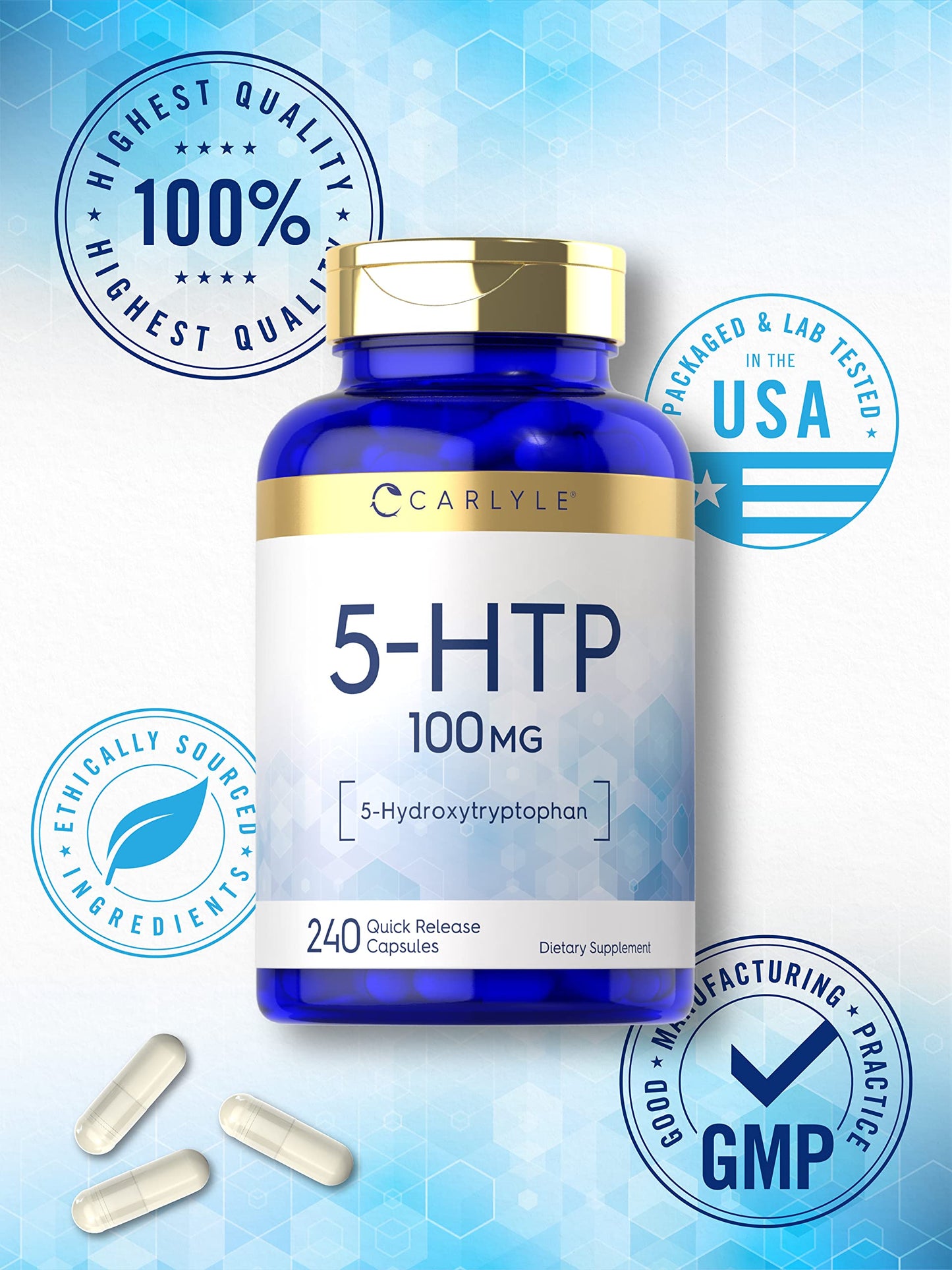 Carlyle 5-HTP 100 mg Capsule 240 Capsules