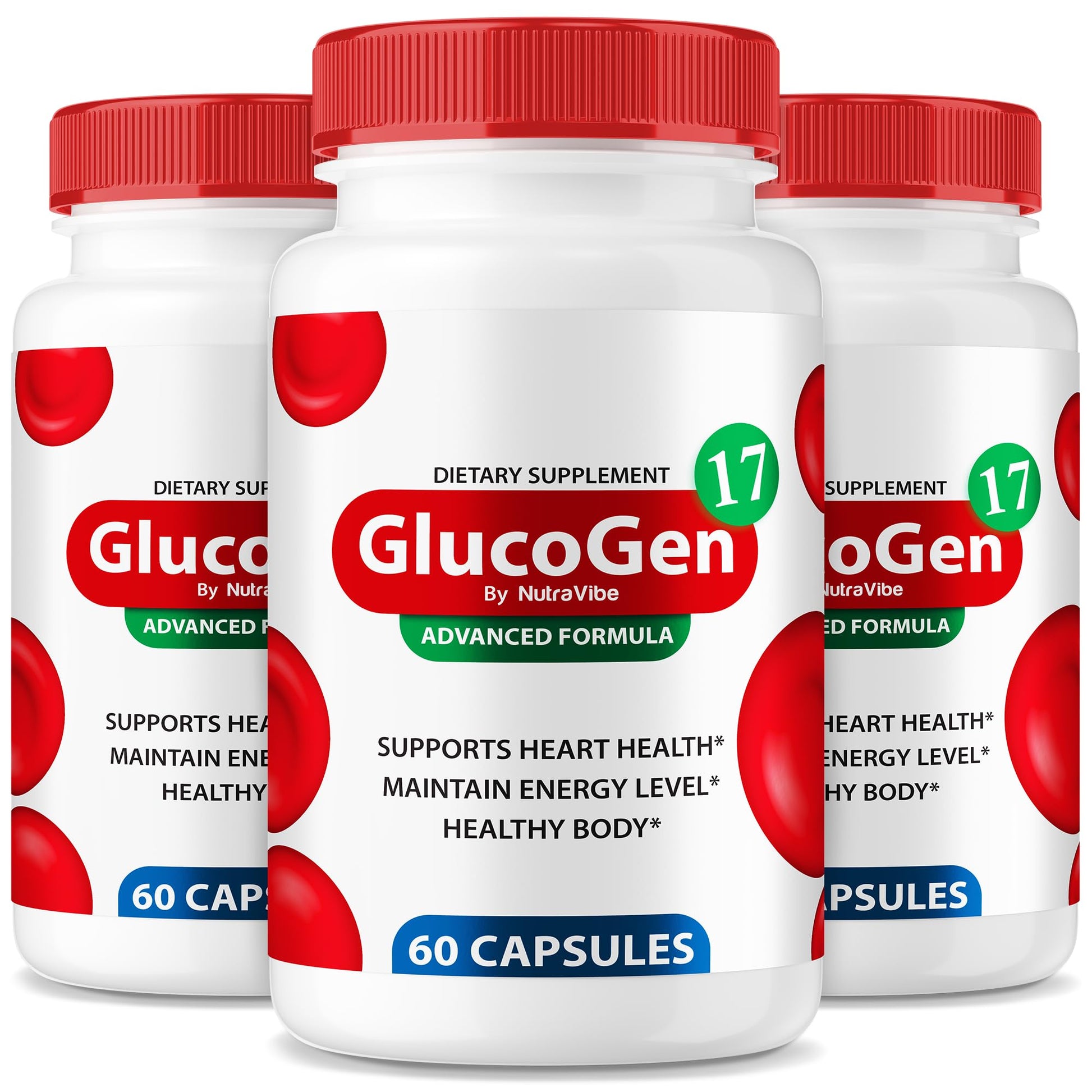 NutraVibe GlucoGen17 Capsules, 180 Count