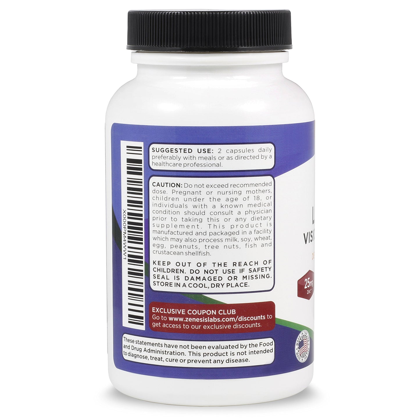 Zenesis Labs Lutein Vision Support 360 Capsules