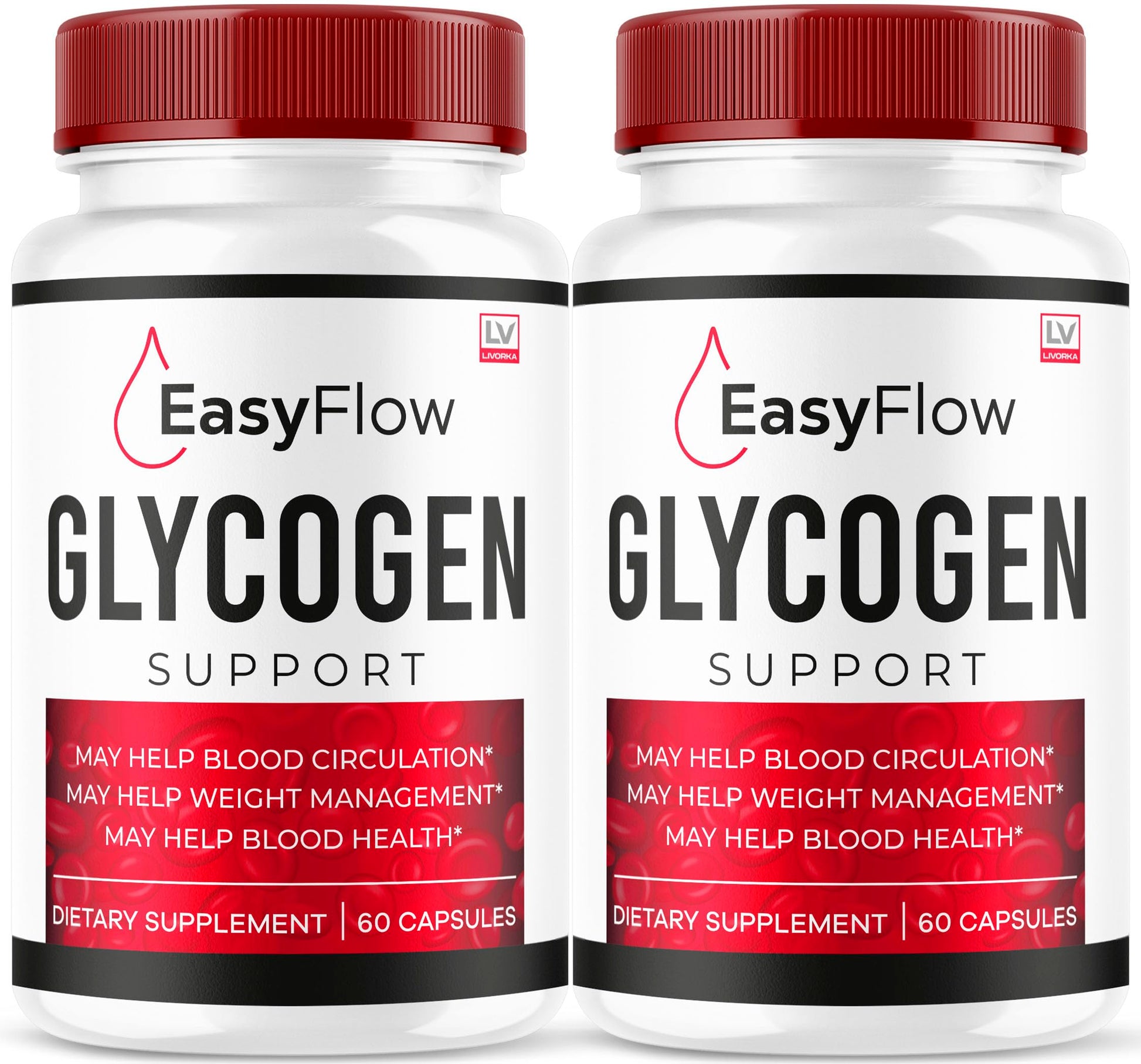 LIVORKA Easy Flow Glycogen Support Capsules 120