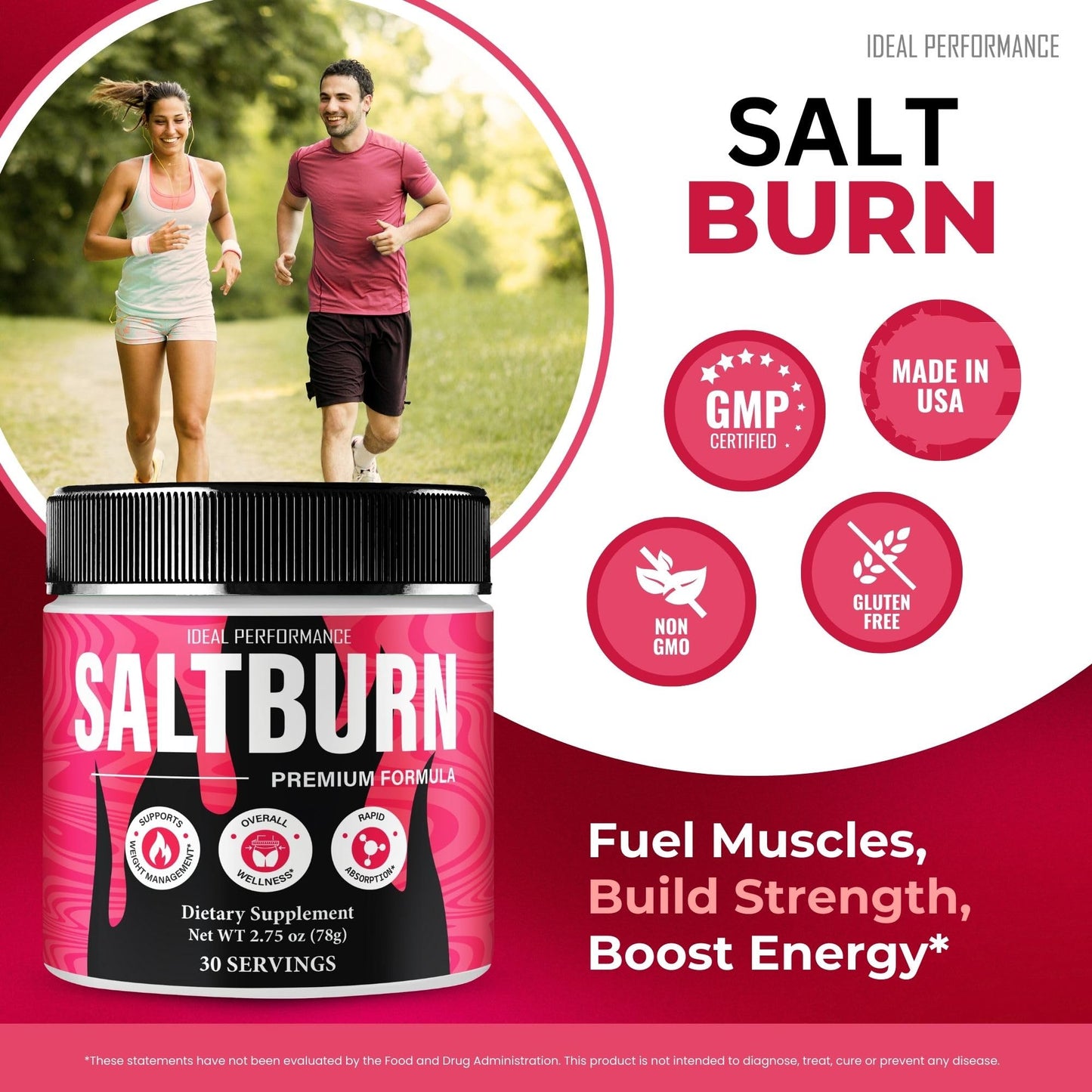 IDEAL PERFORMANCE SaltBurn Powder 2 Ounce