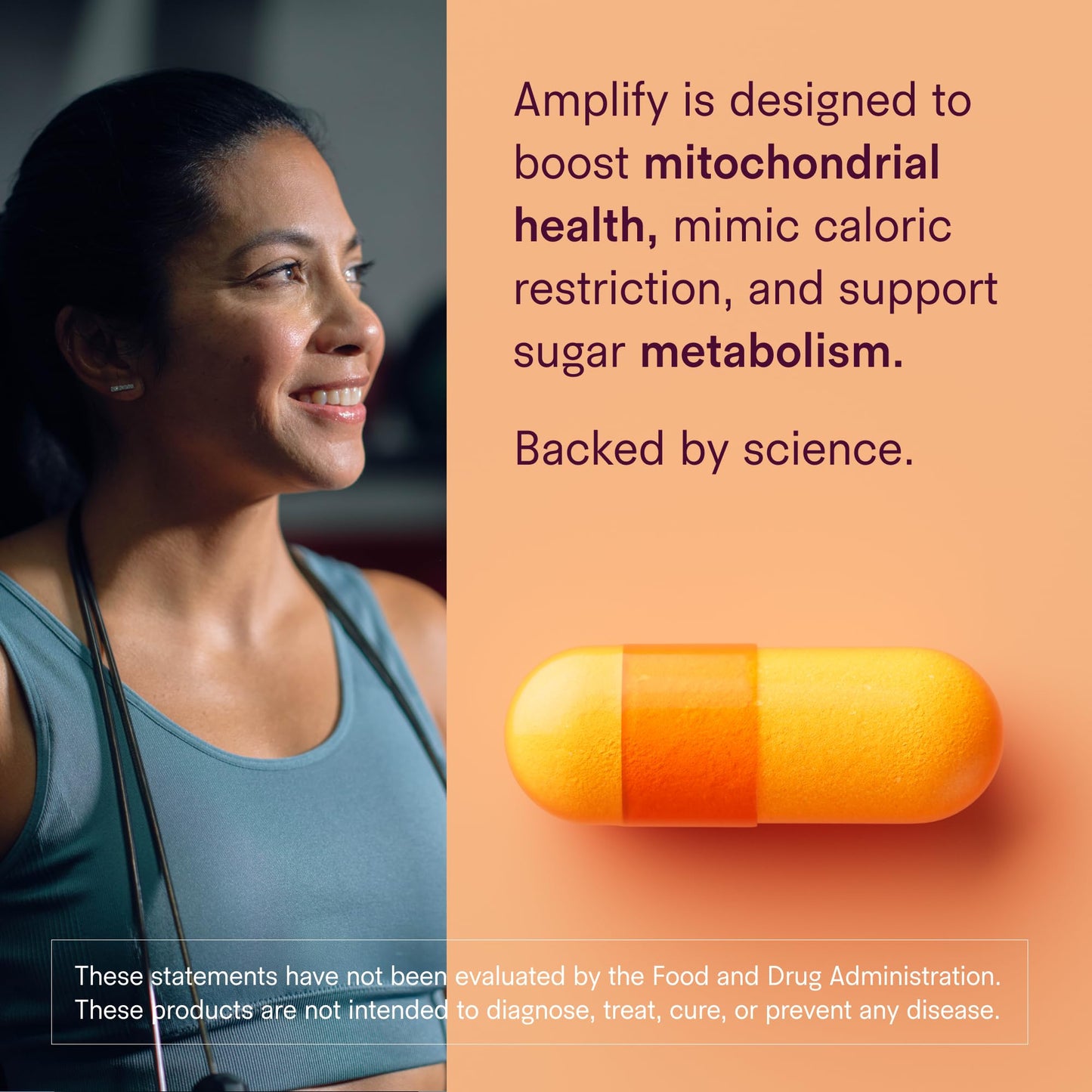 Tally Health Amplify Cellular Metabolism Booster & Energy Support Capsules, 90 Capsules