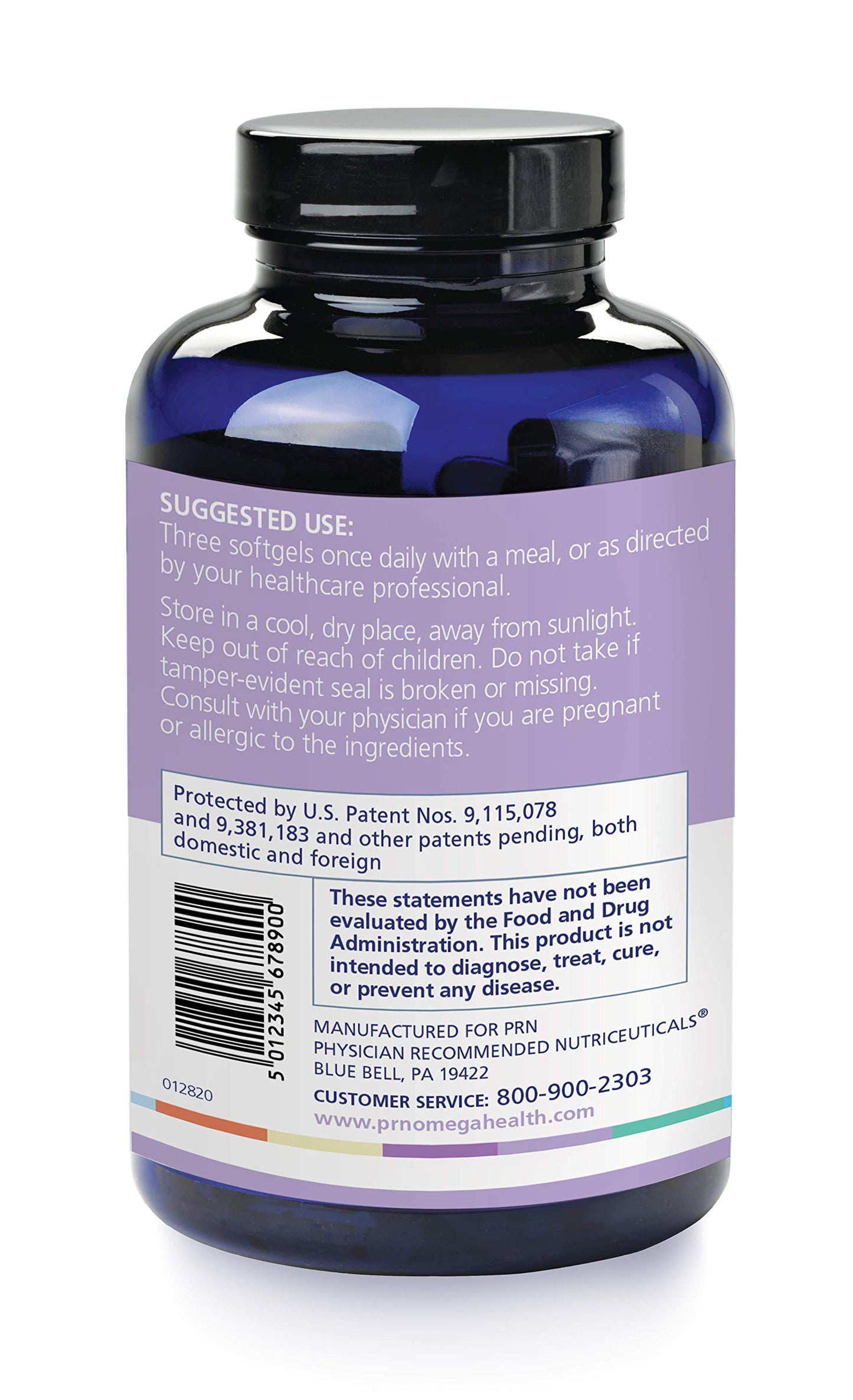 PRN Physician Recommended Nutriceuticals nūmaqula Omega 3 Supplement Softgels 90