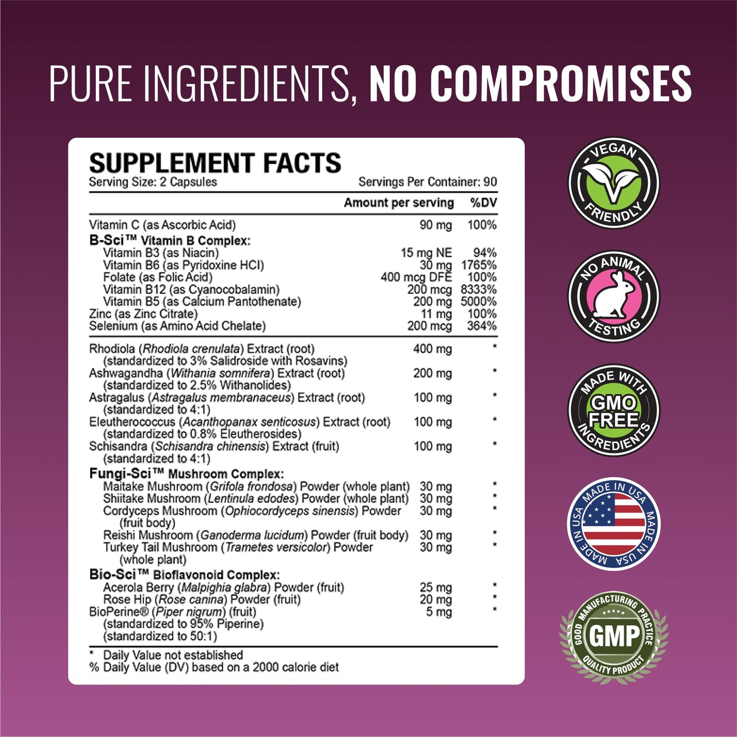 Approved Science Adrenasyl Adrenal Gland Support Capsule 180 Count