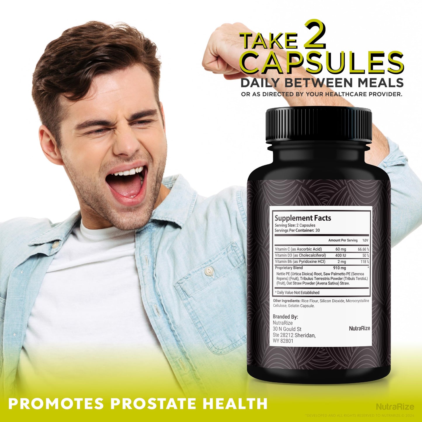 NutraRize ProstaFlow Maxx Prostate Support Capsules 60 Count