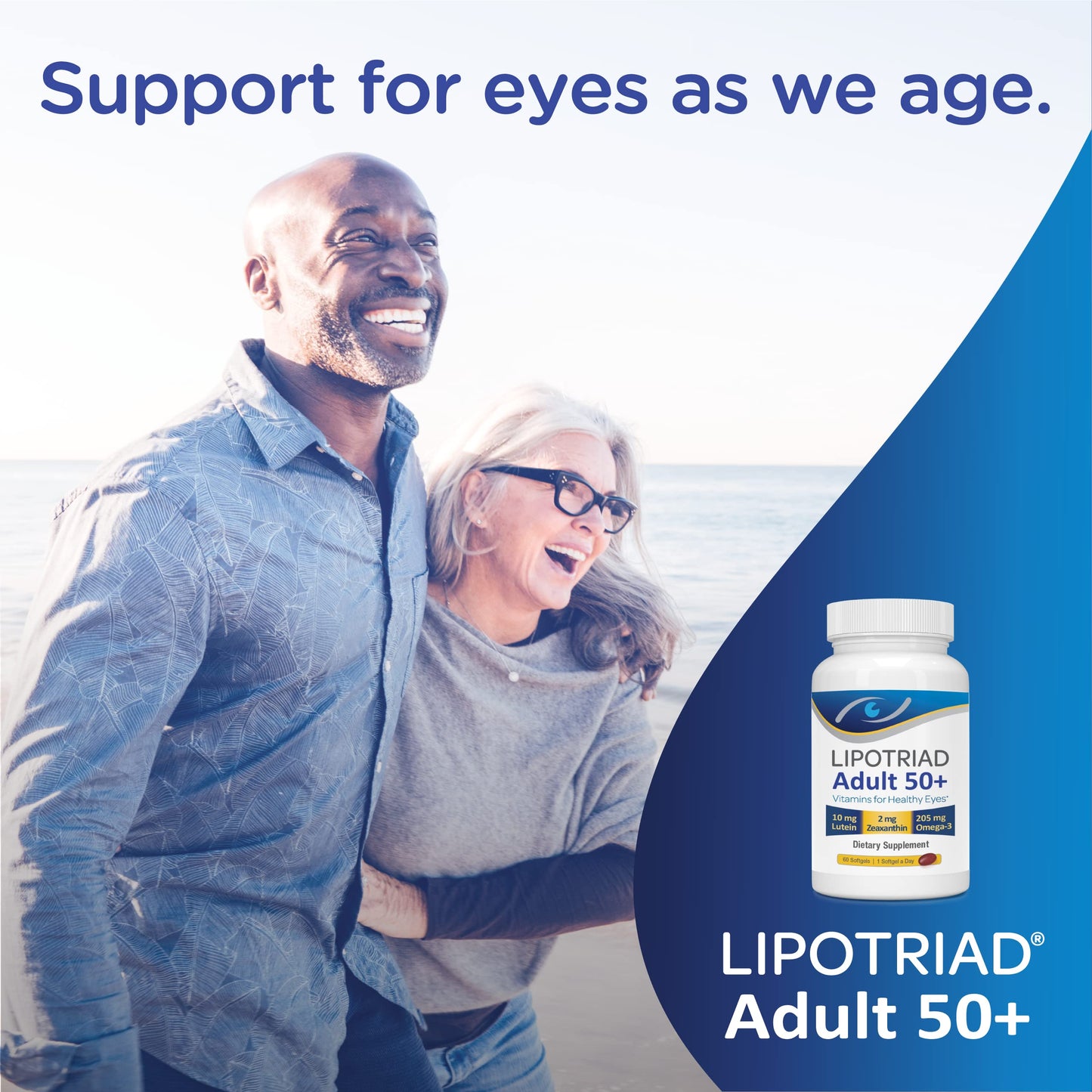 Lipotriad Adult 50+ Eye Vitamin and Mineral Supplement Softgels 60 Count