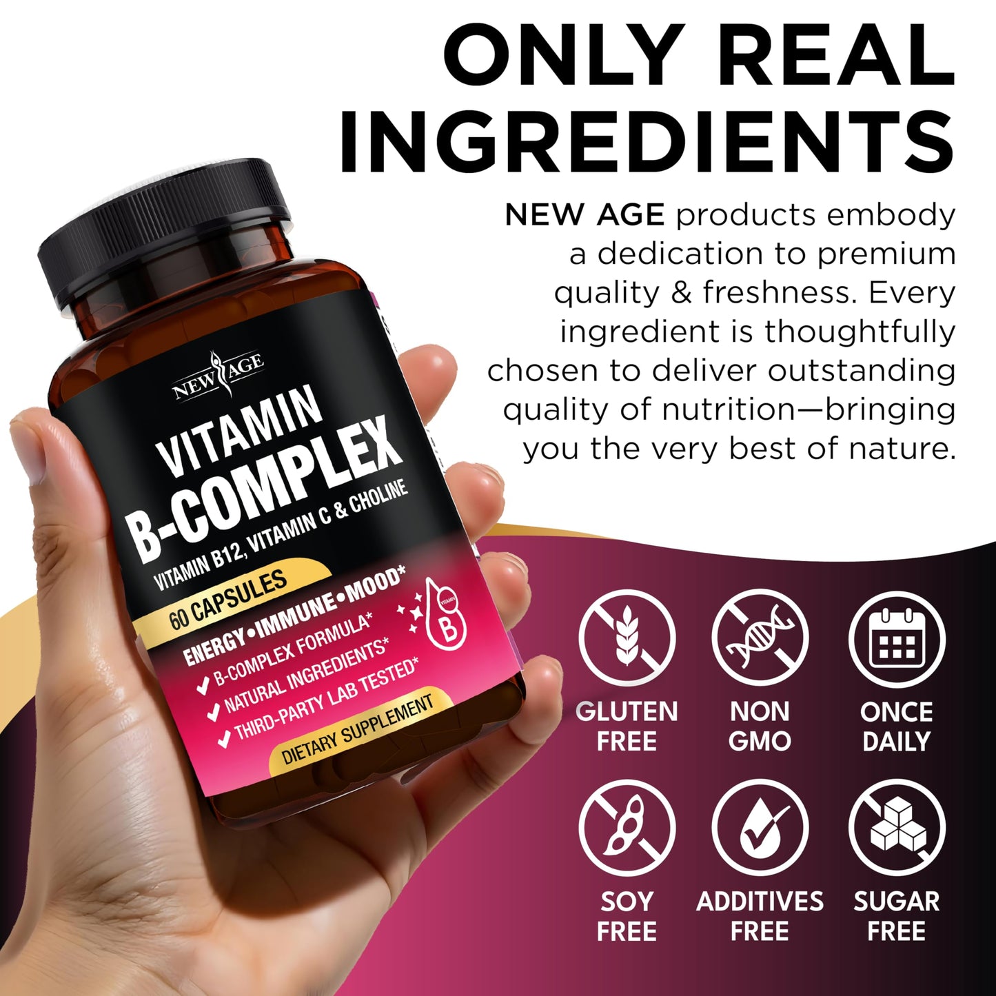NEW AGE Vitamin B Complex Capsule 120 Capsules
