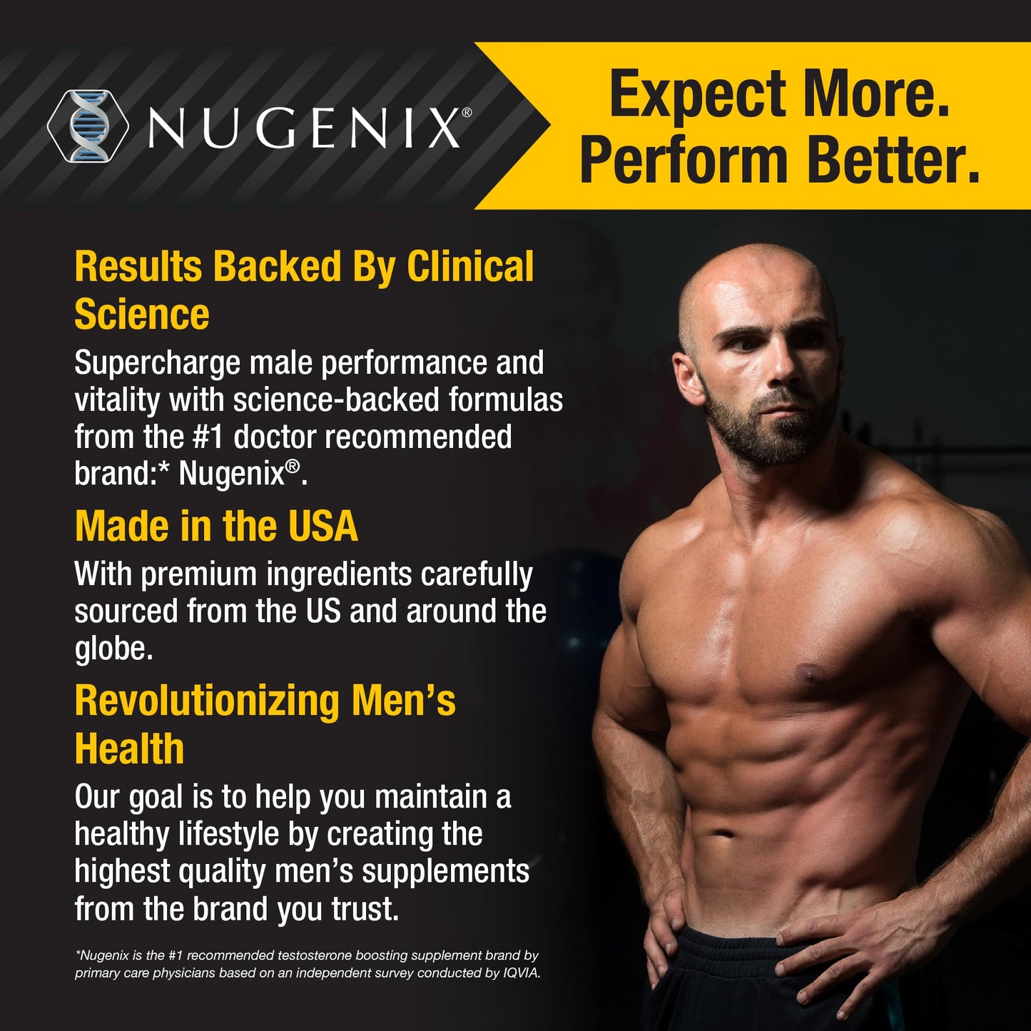 Nugenix NMN Supplement 500mg, NAD Supplement Capsule, 60 Count