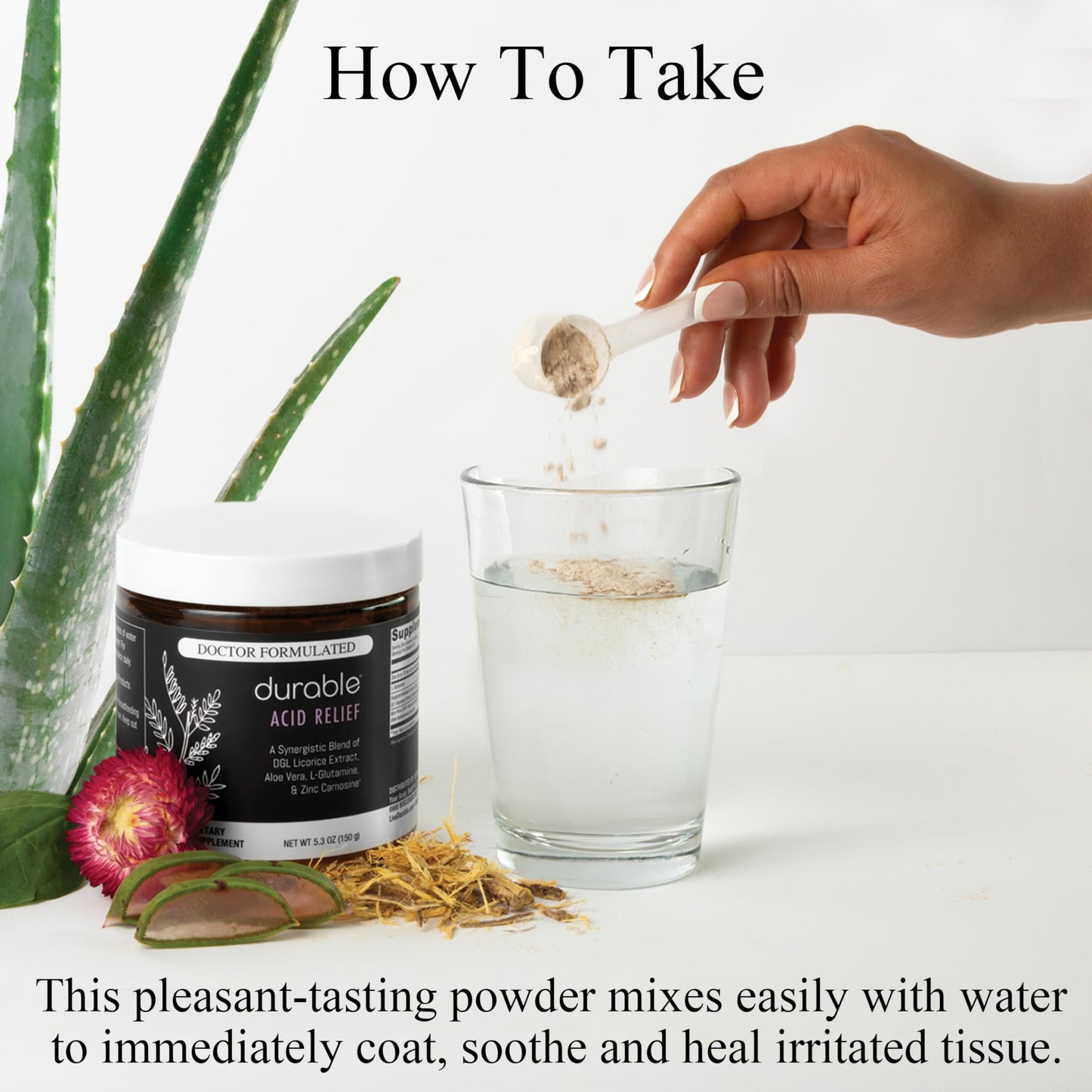 Durable Acid Relief DGL & Aloe Vera Powder 3.17