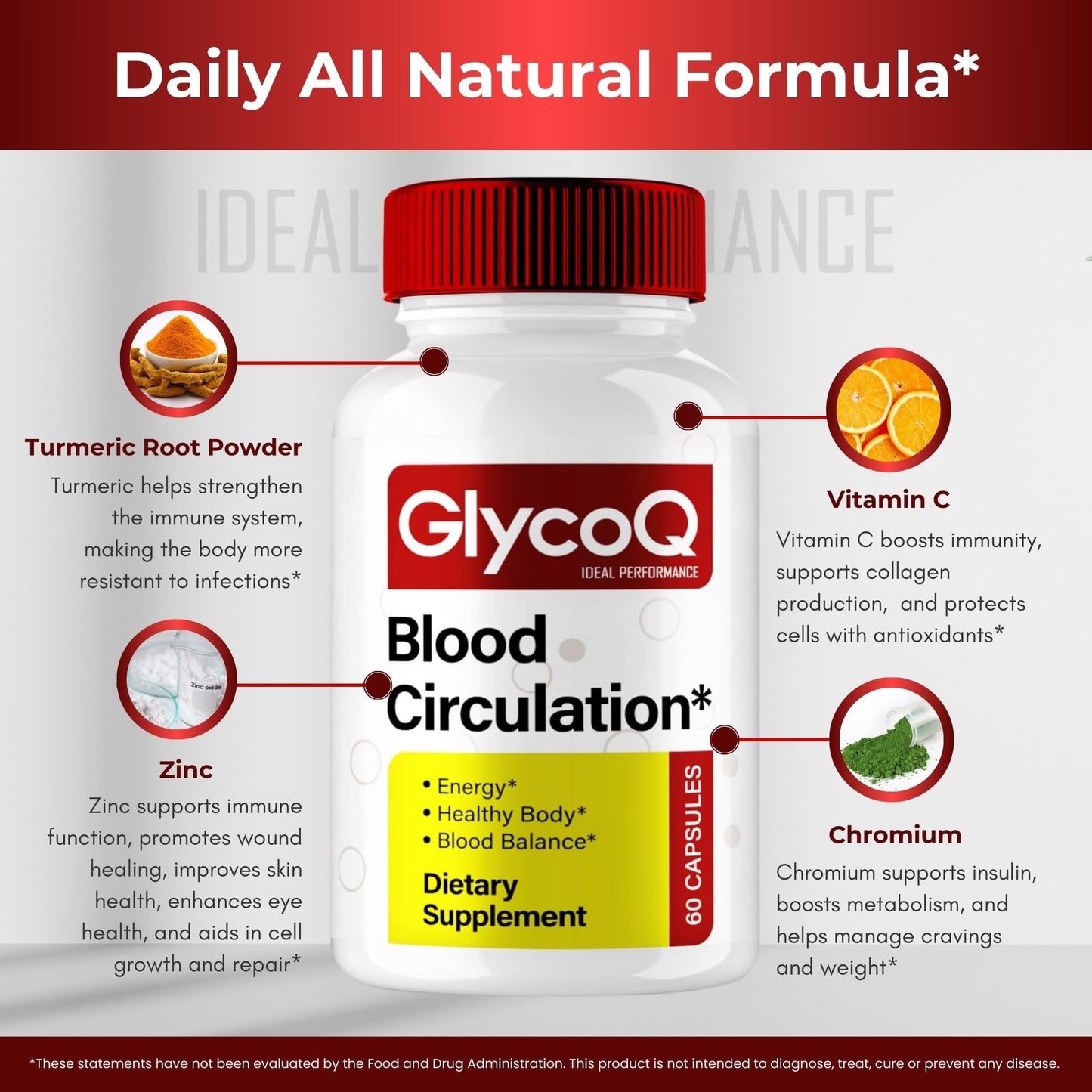 IDEAL PERFORMANCE GlycoQ Capsule, 60 Capsules