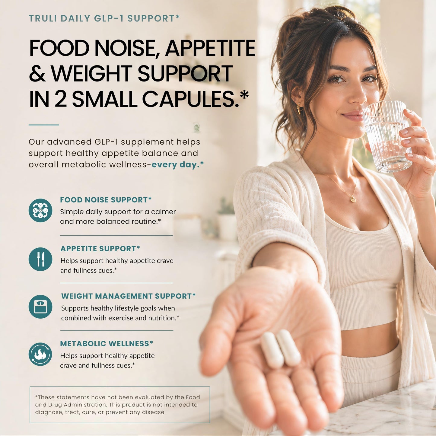 TxCB GLP-1 Supplement for Women & Men – GLP1 Daily Wellness, Appetite & Weight Management Support – Non-Stimulant Capsules, 60 Capsules