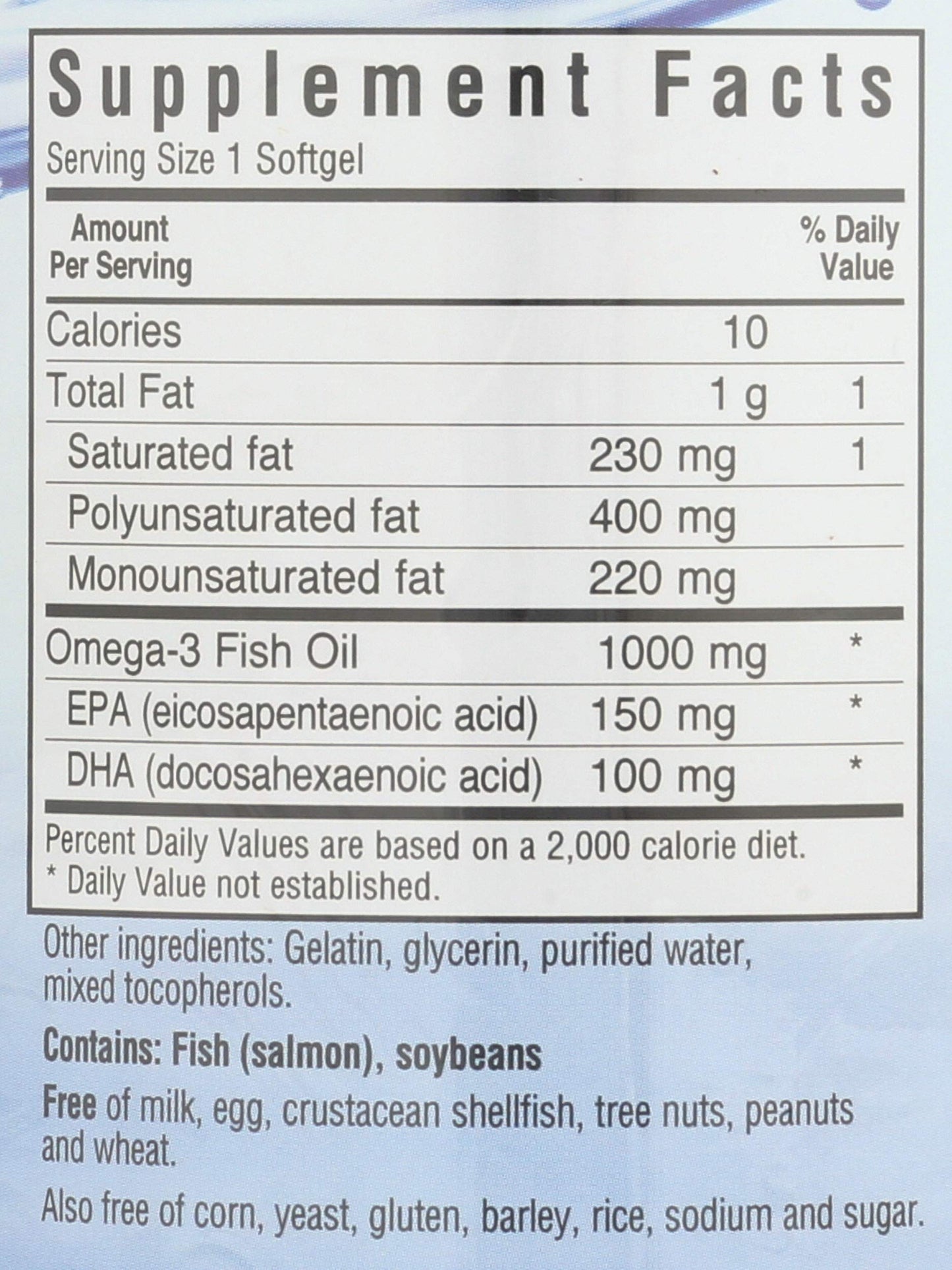 BlueBonnet Omega-3 (Salmon Oil) 1000 mg Softgel 180