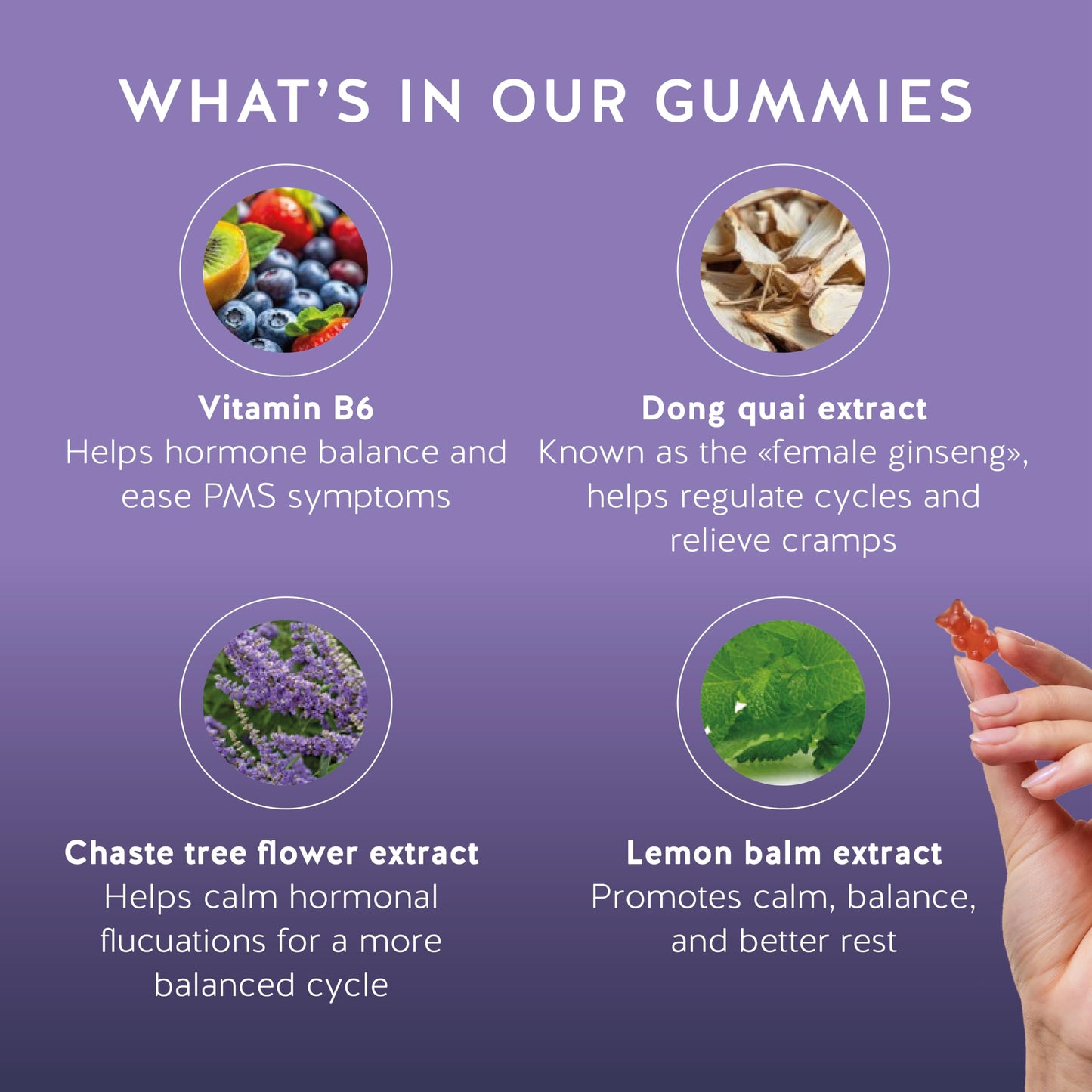 Bears with Benefits PMS Support Gummies, 30 Gummies