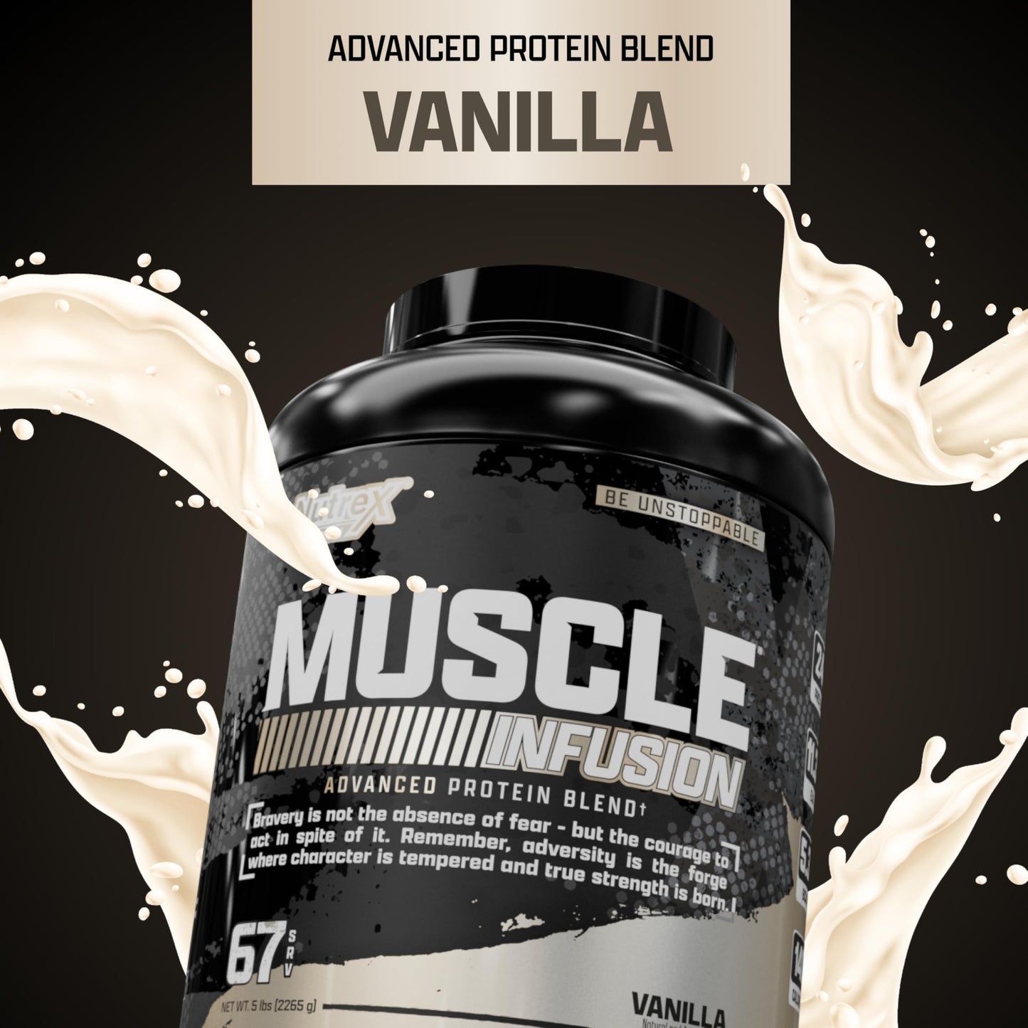 Nutrex Research Vanilla Whey Protein Powder, 80
