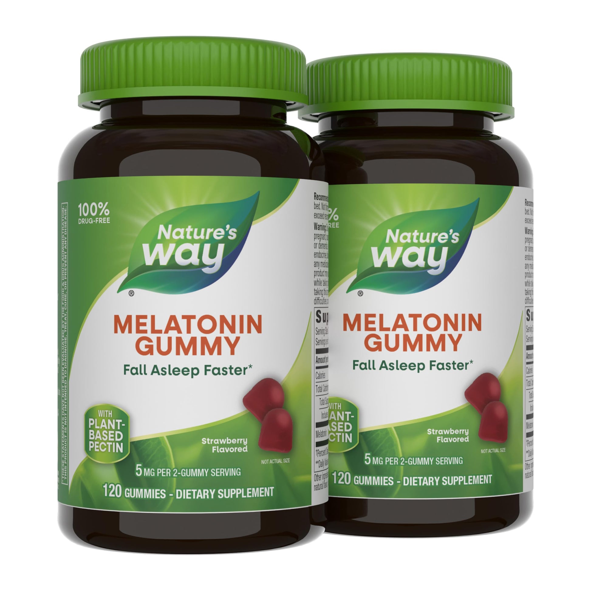 Nature's Way Adult Melatonin Gummies Sleep Support, Strawberry, 240 Gummies