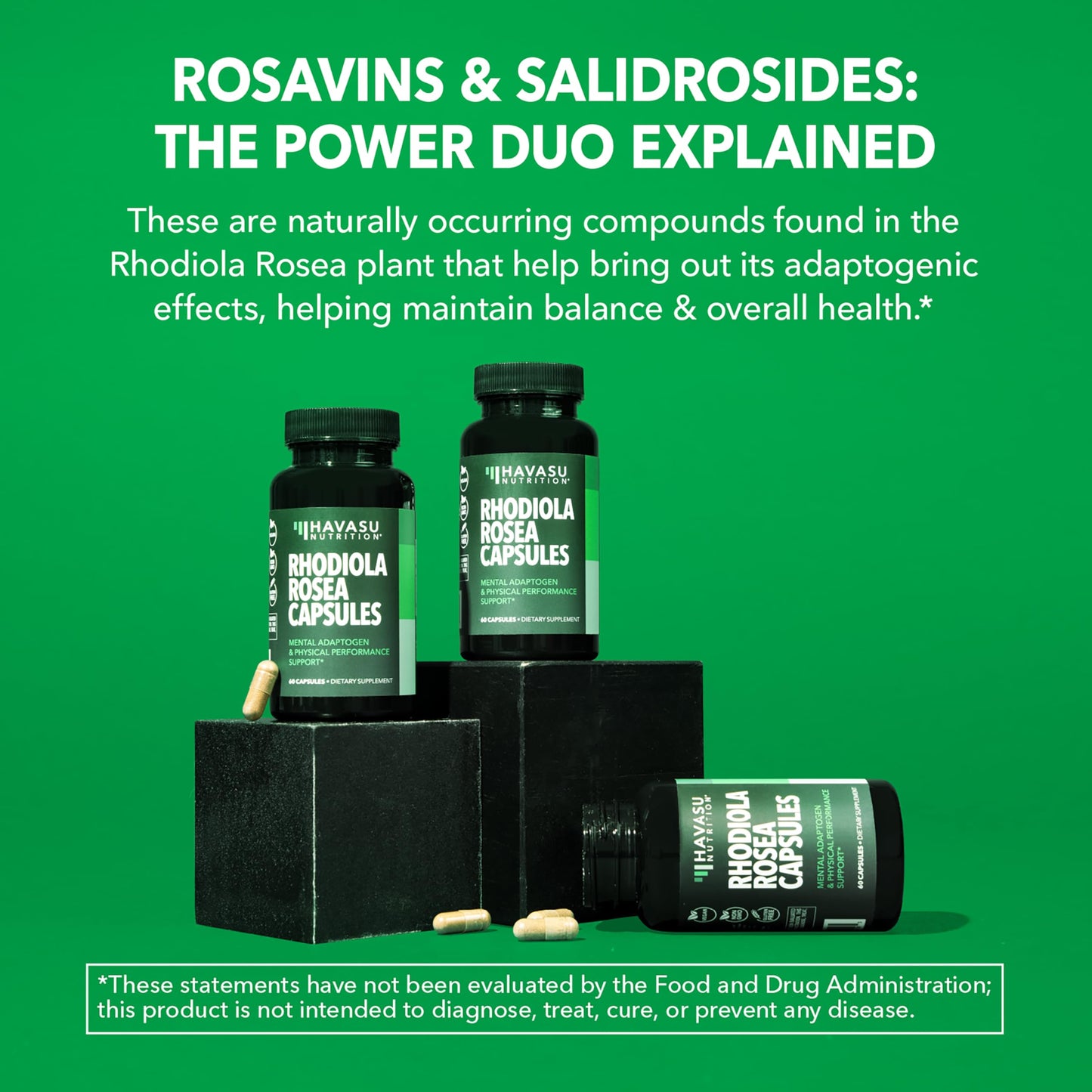 HAVASU NUTRITION Rhodiola Rosea Capsules 60 Count