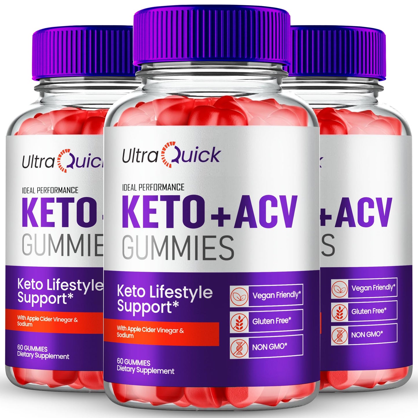 IDEAL PERFORMANCE Ultra Quick Keto ACV Gummies 180 Count