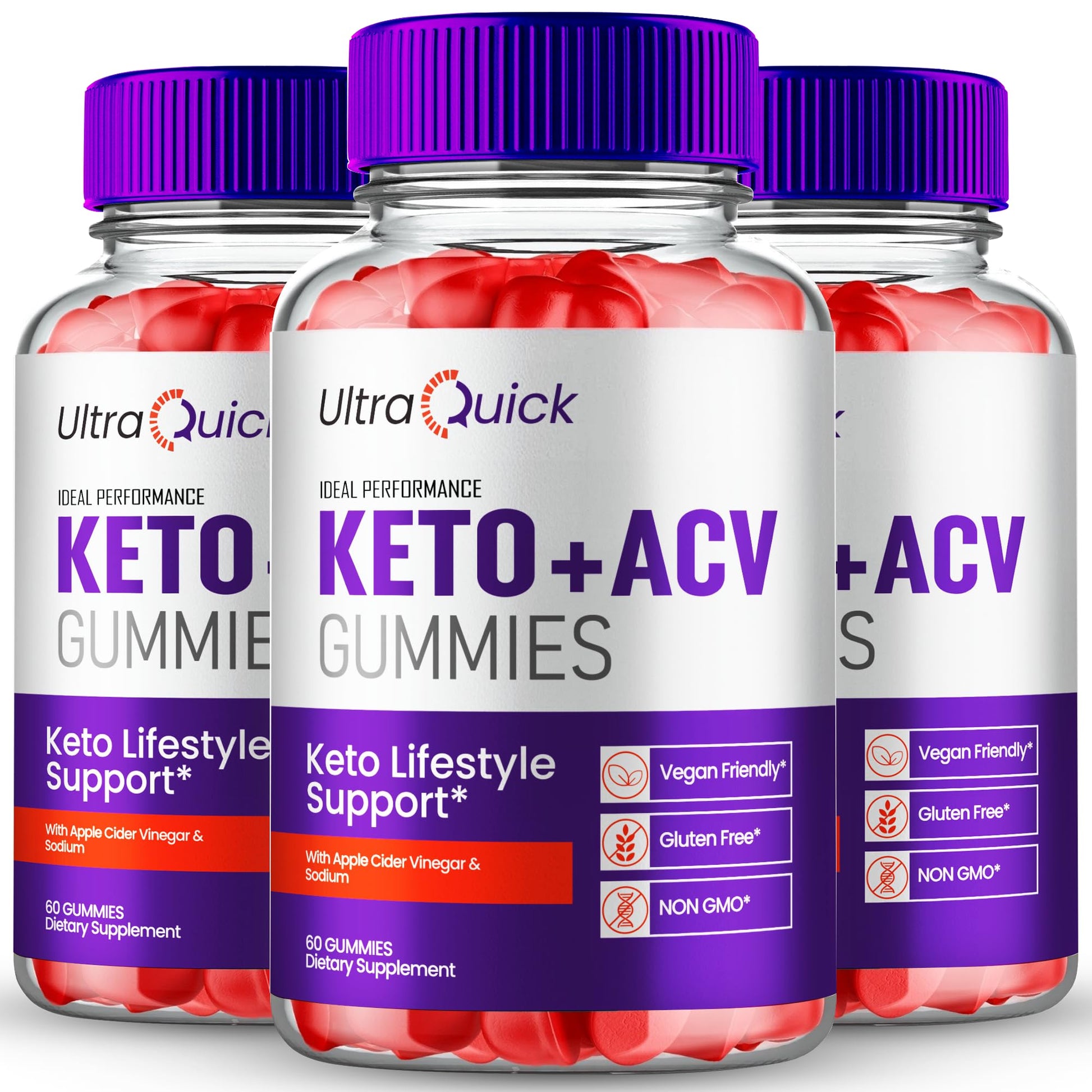 IDEAL PERFORMANCE Ultra Quick Keto ACV Gummies 180 Count