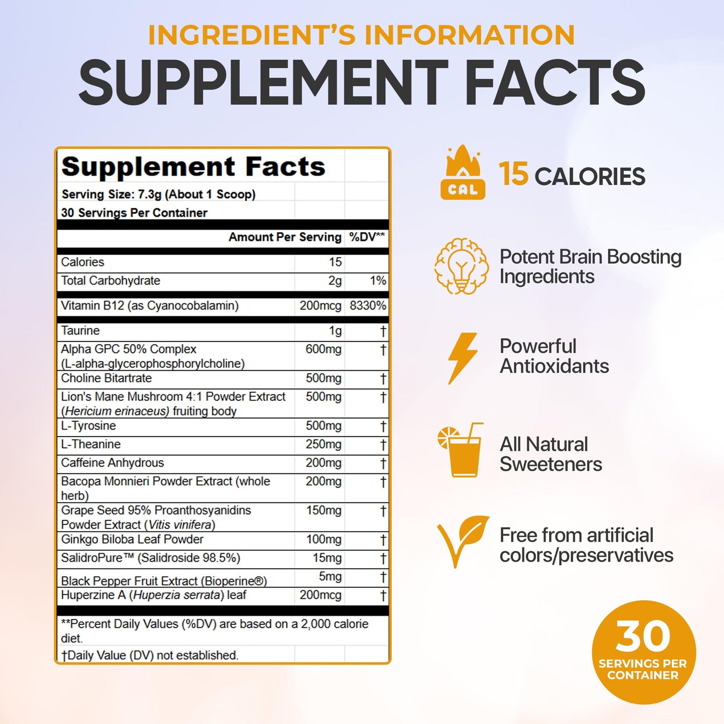 Kindred Flow Nootropic Energy Drink Powder, 7.72 Ounce