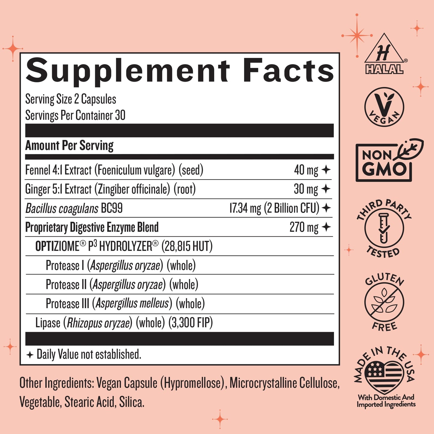 Legendairy Milk Digestive Enzymes for Women Capsule, 60 Count