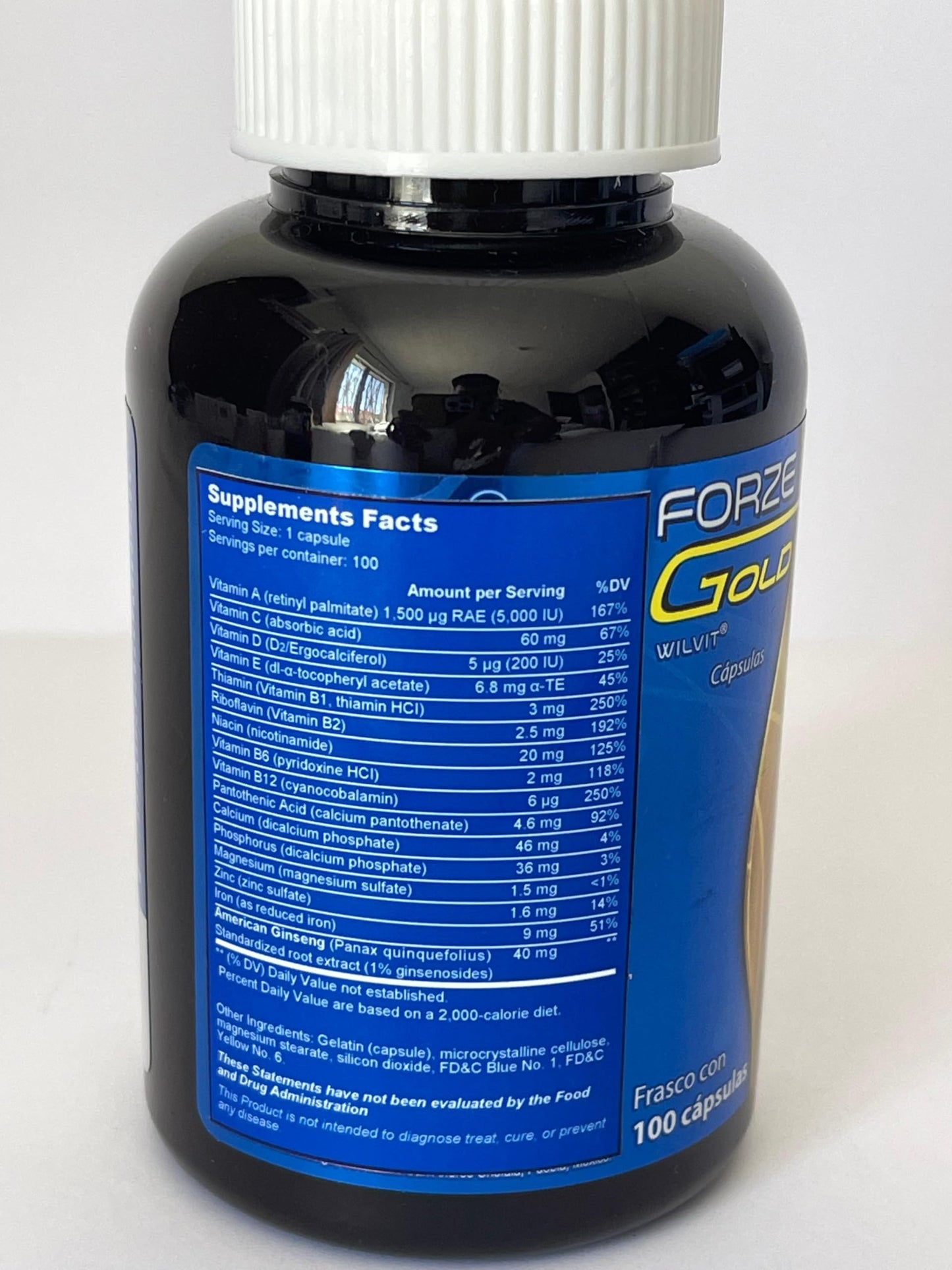 Generic Forze VF Gold Capsules, 100 Capsules