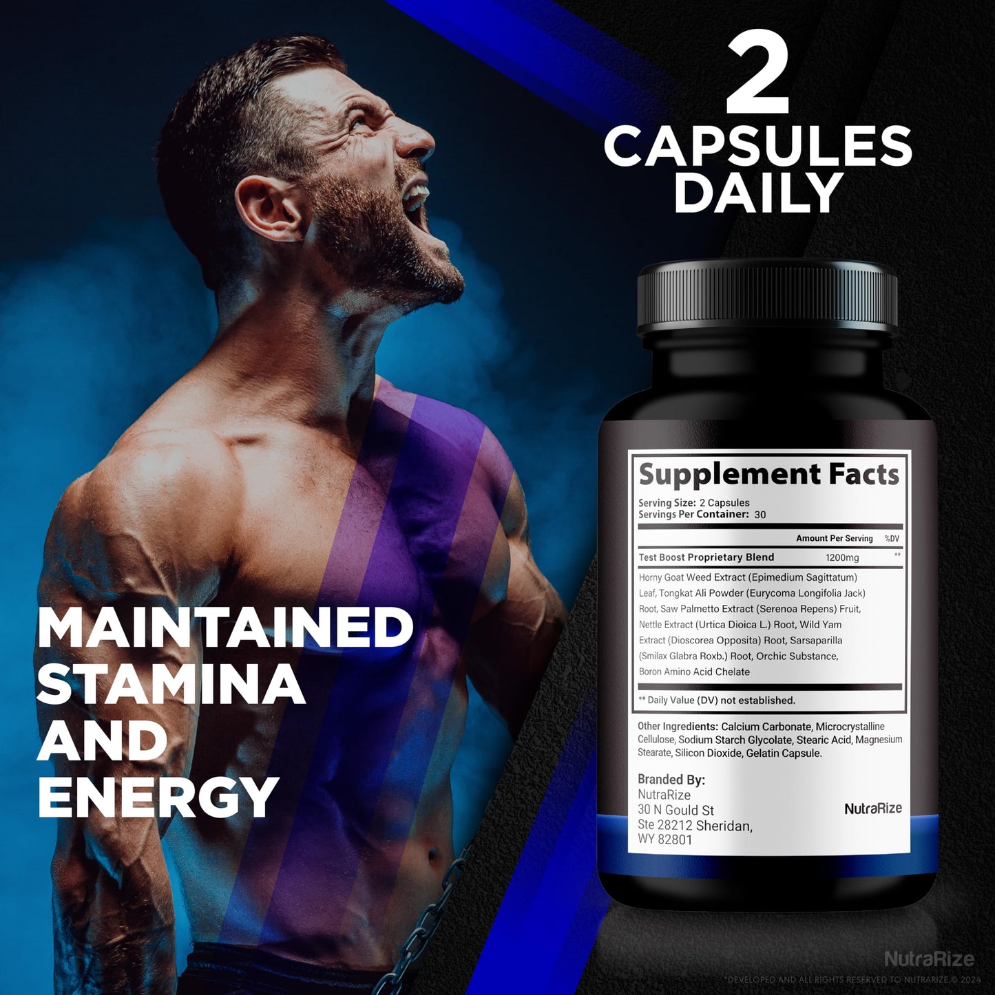 NutraRize Blue Vigor Max for Men 180 Capsules