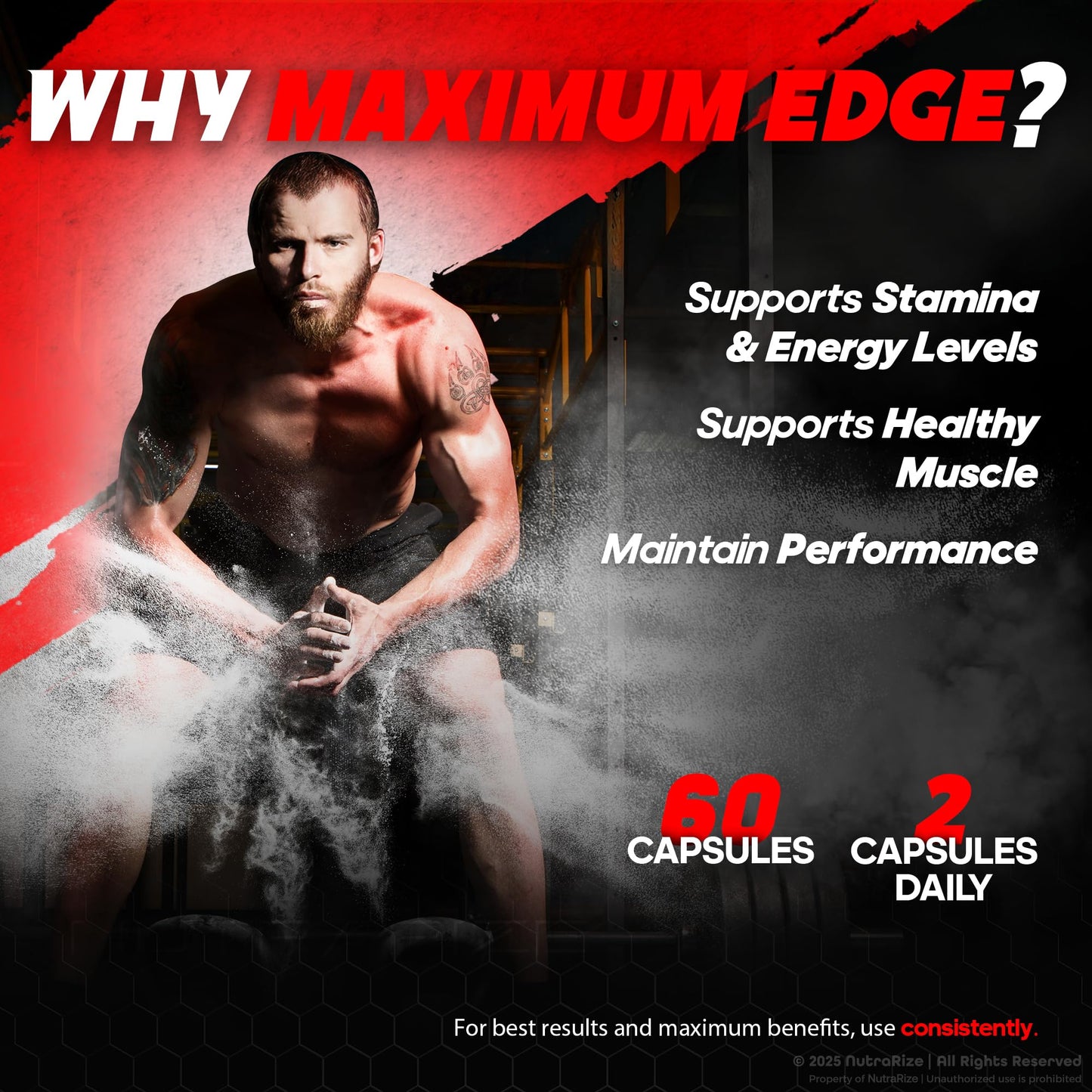 NutraRize Maximum Edge Male Capsules 120