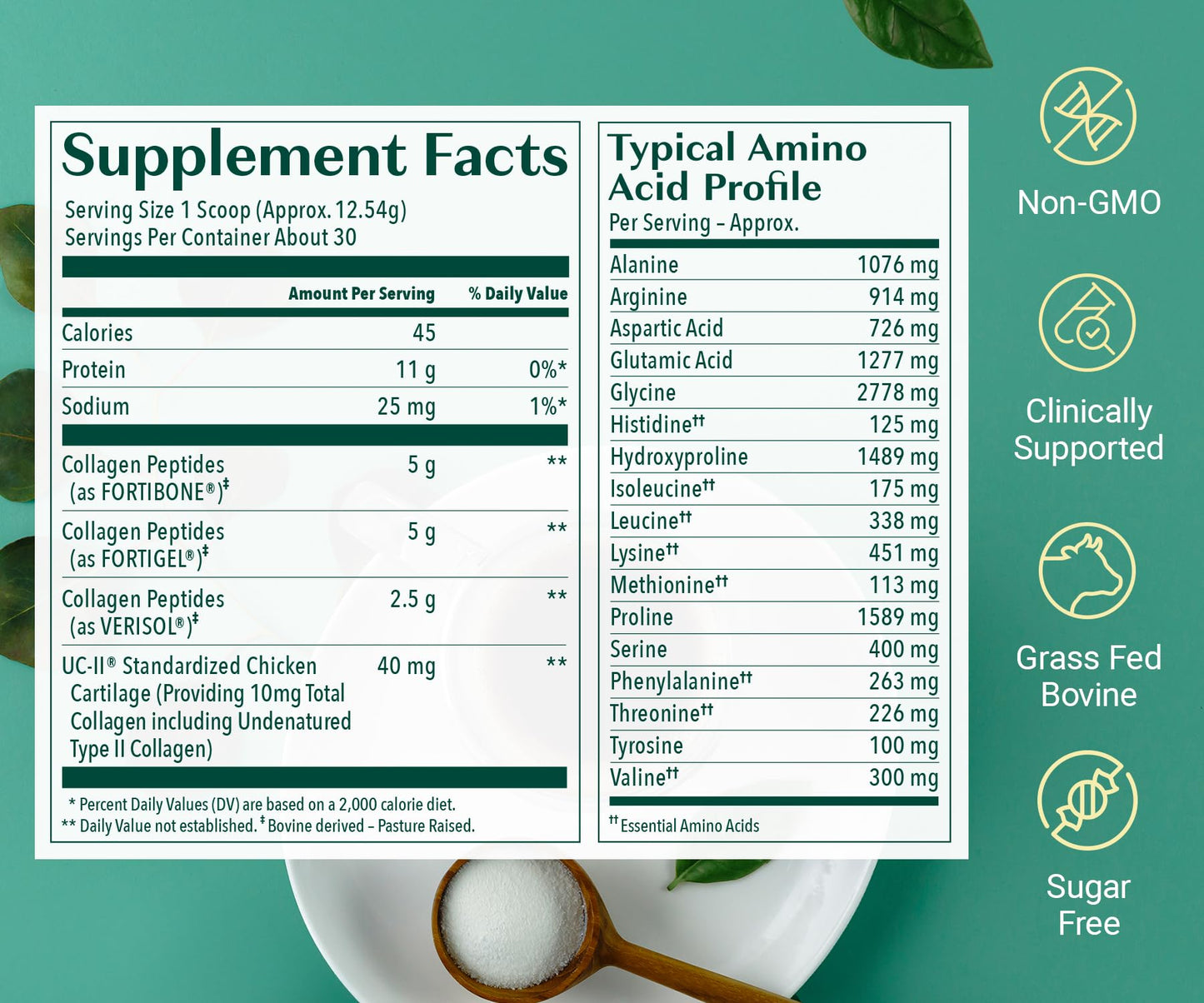 ALGAECAL Collagen Peptides Powder 60 Servings (Pack of 2)