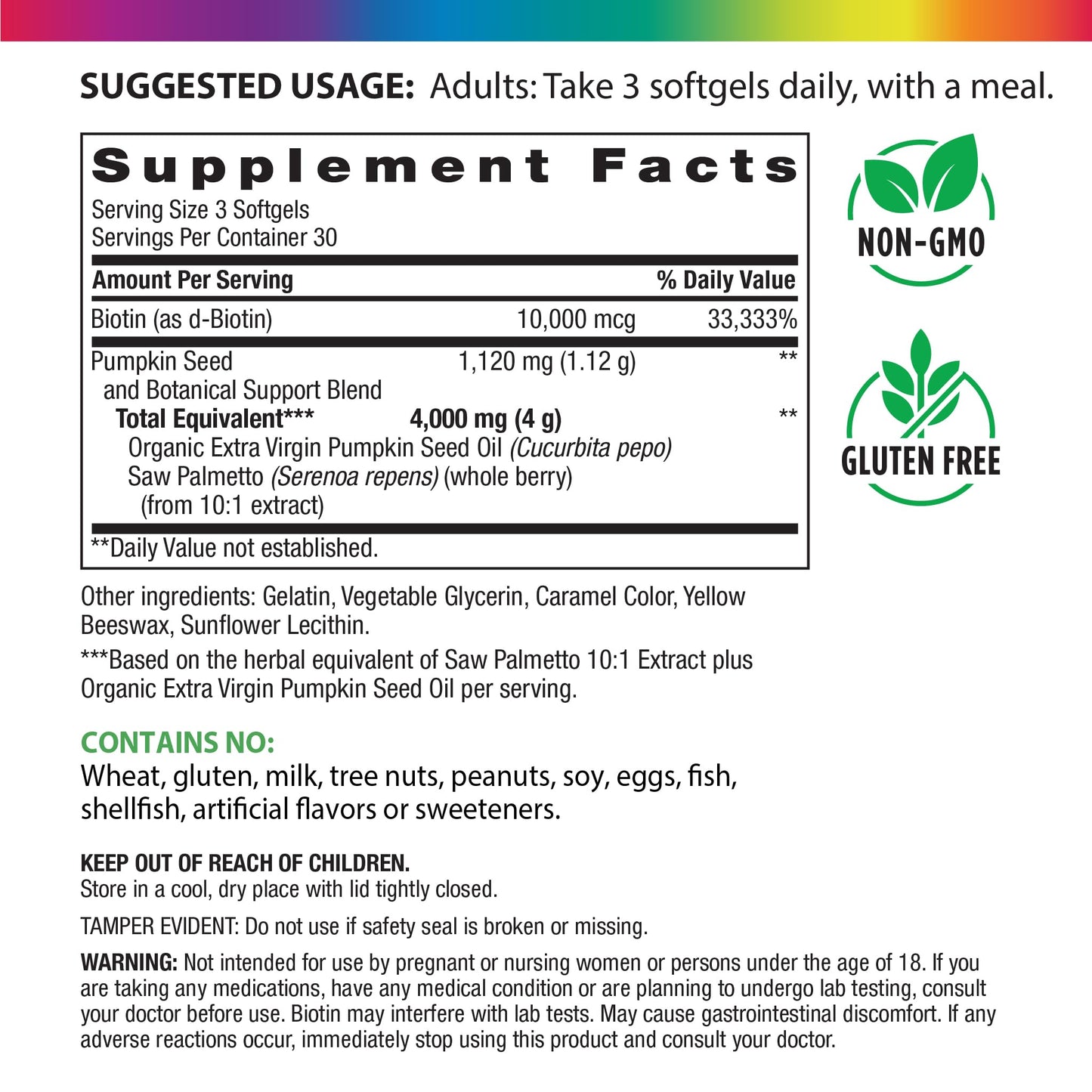 Rainbow Light Pumpkin Seed Oil Softgels 90