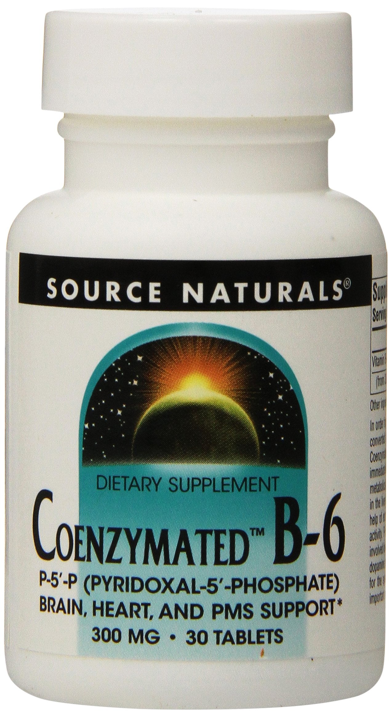 Source Naturals Coenzymated B-6 Tablets, 30 Tablets