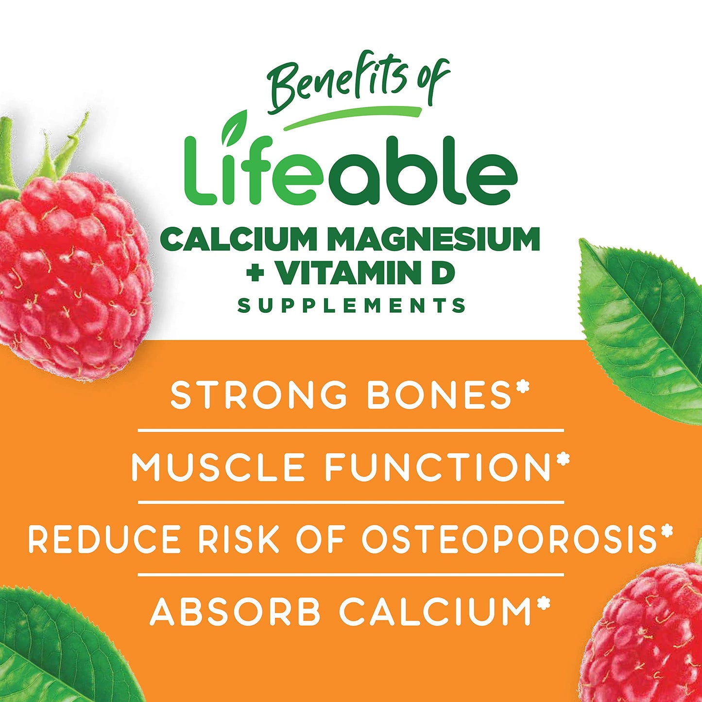 VitaWorks Lifeable Vitamin B12 Kids + Calcium Magnesium & Zinc Kids Gummies, 180 Count