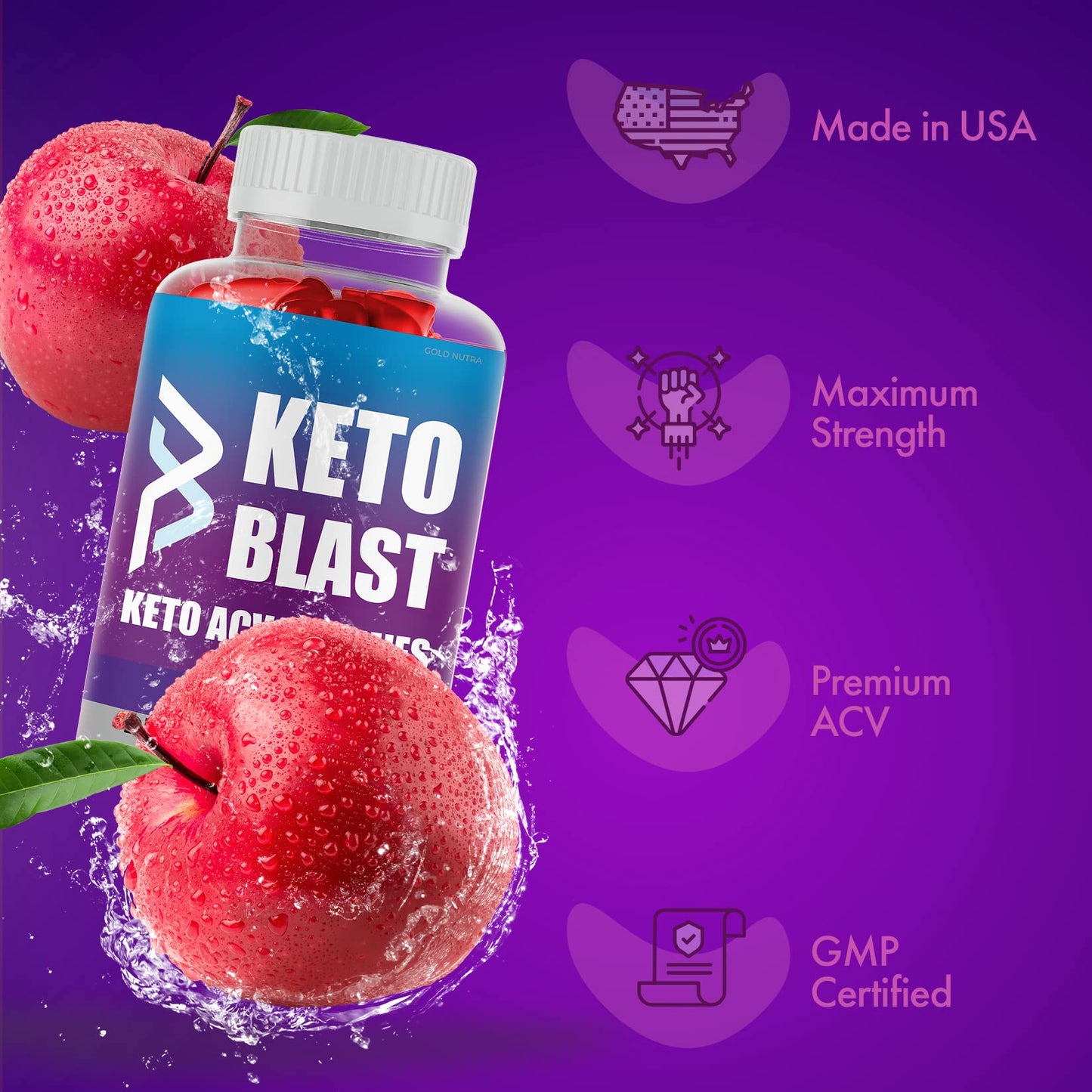 Gold Nutra Keto Blast Gummies 1 Count