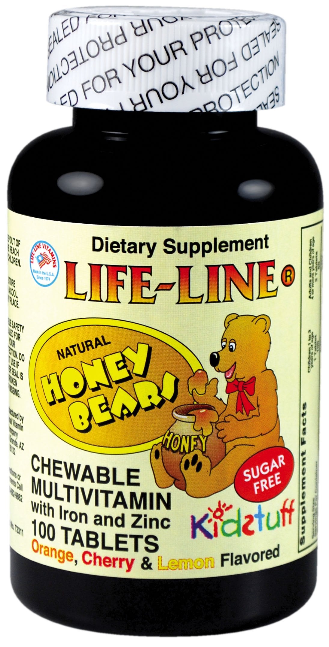 Nature's Blend Life-Line Honey Bears W/Fe CW Chewables 100
