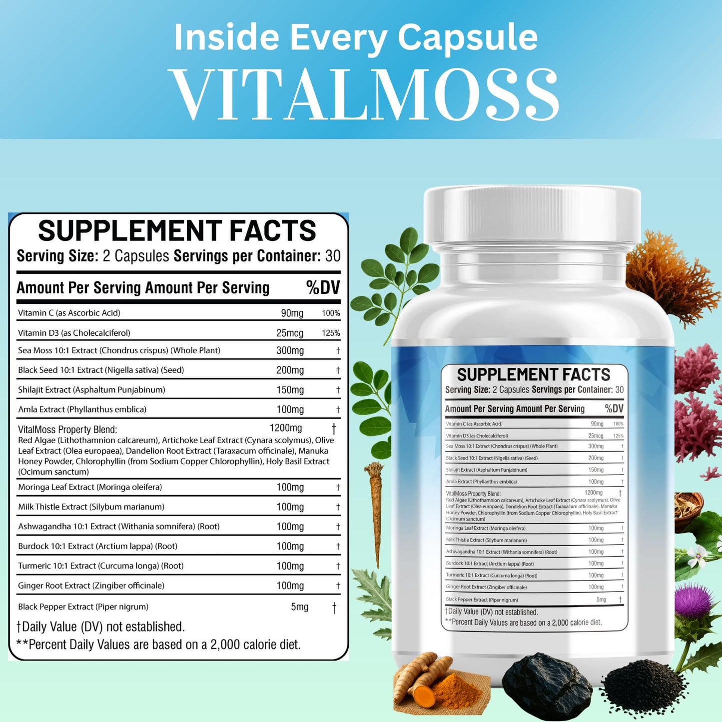Kun Shafi Sea Moss Complex Capsules 60