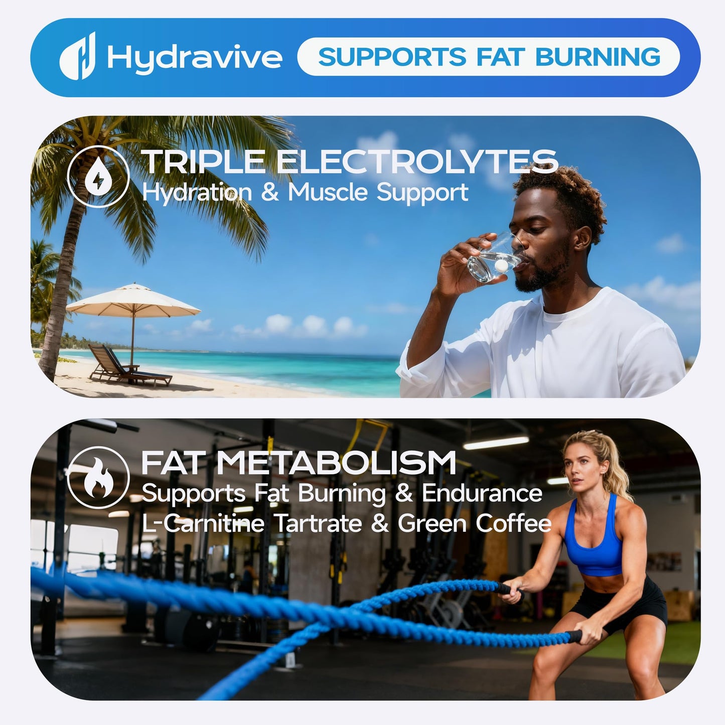 Hydravive Electrolyte Tablets for Hydration Effervescent Tablets 40 Count