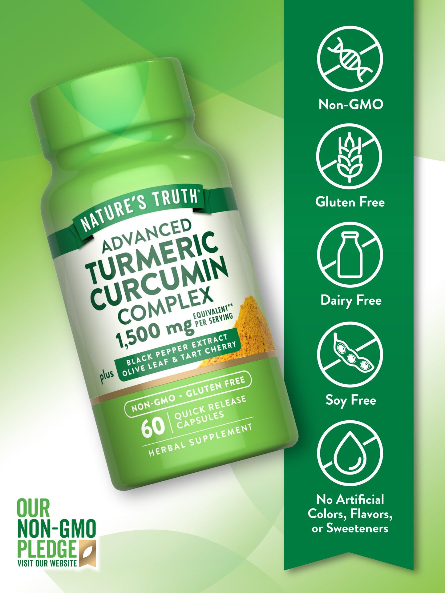Nature's Truth Turmeric Curcumin Capsule, 60 Count