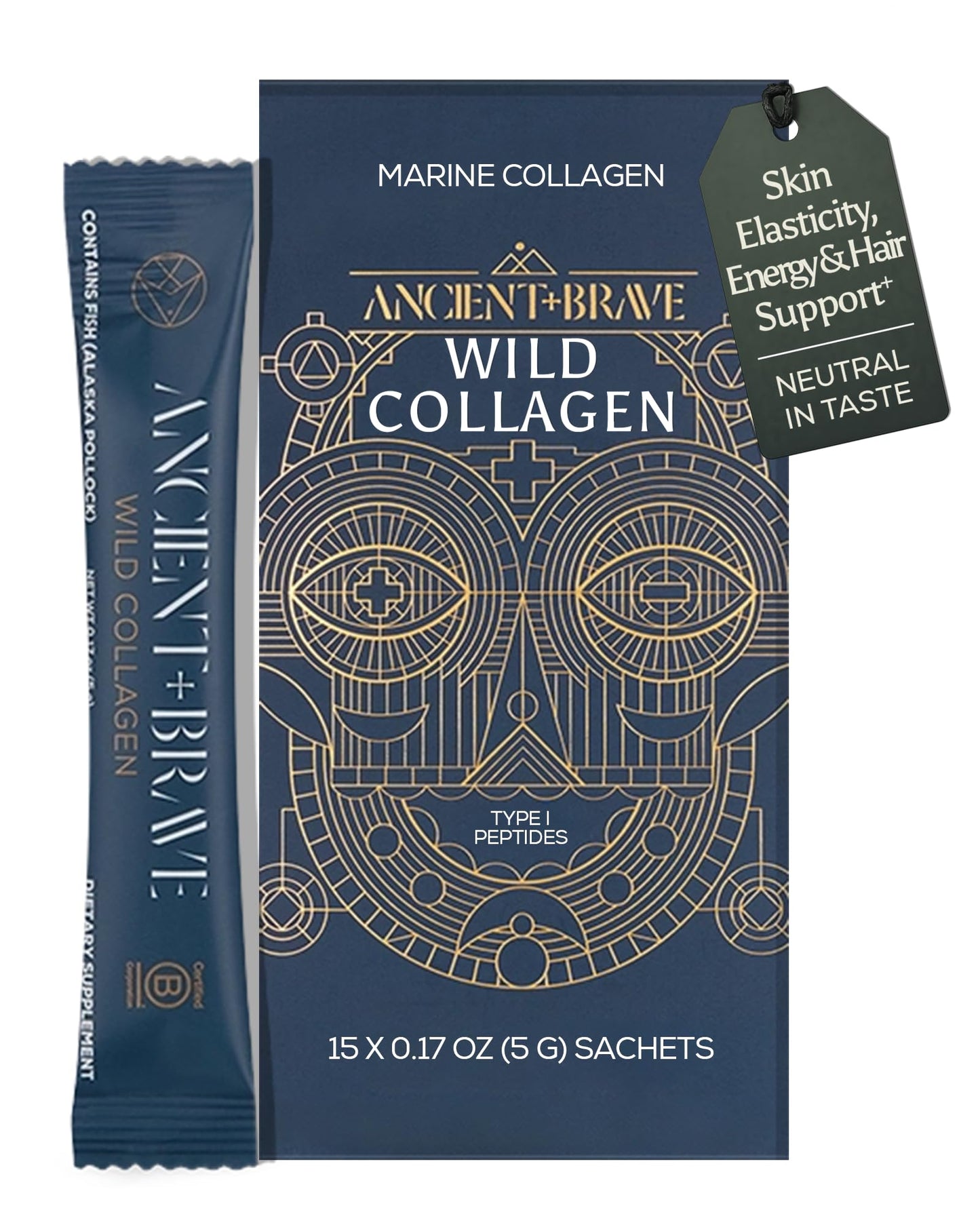Ancient + Brave Wild Marine Collagen Powder 2.65 oz
