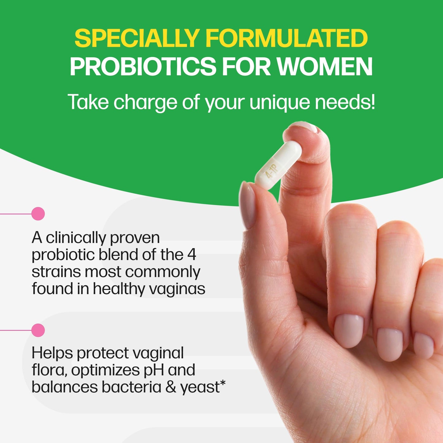 Culturelle Probiotics for Women with Prebiotics - 4-in-1 for Vaginal, Digestive, Urinary & Immune Health - pH Balance, Bloating & Gas Relief - Daily Vegetarian Capsules, Non-GMO, 50 Capsules