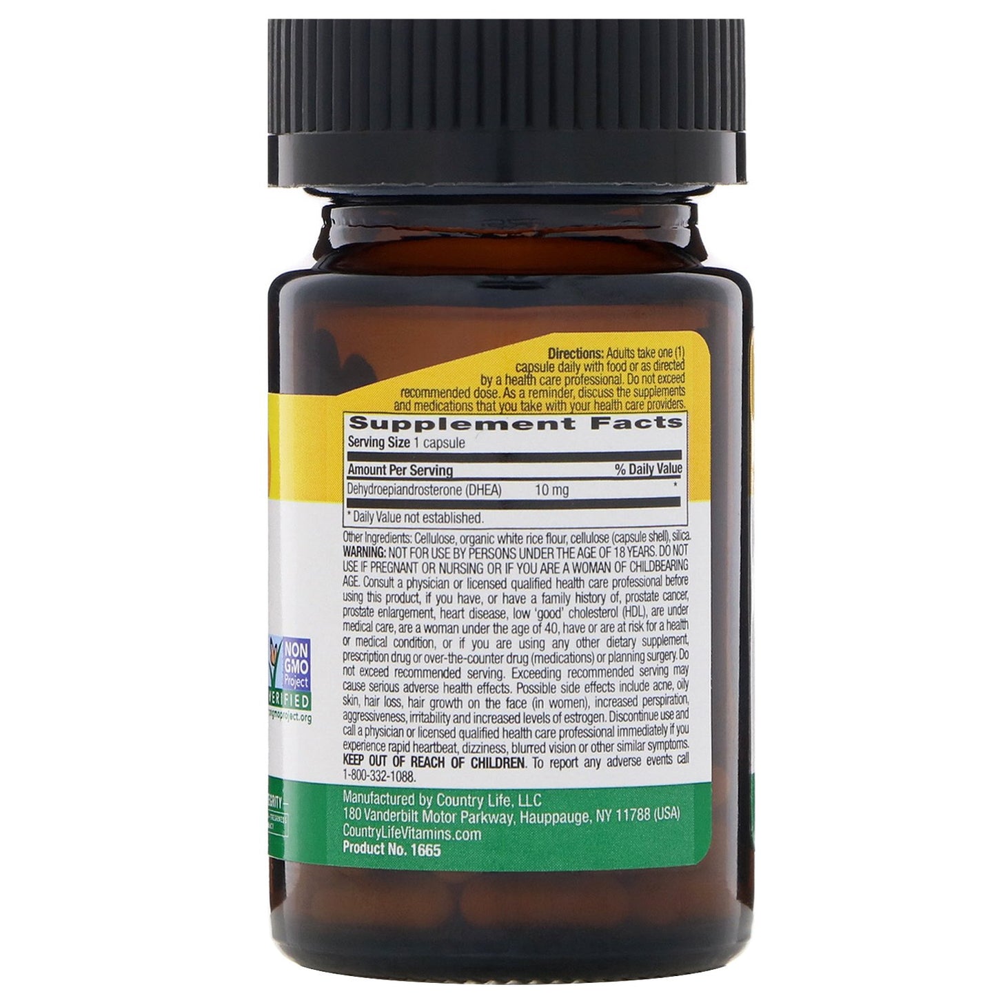 Country Life DHEA 10 mg Capsule, 50 Count