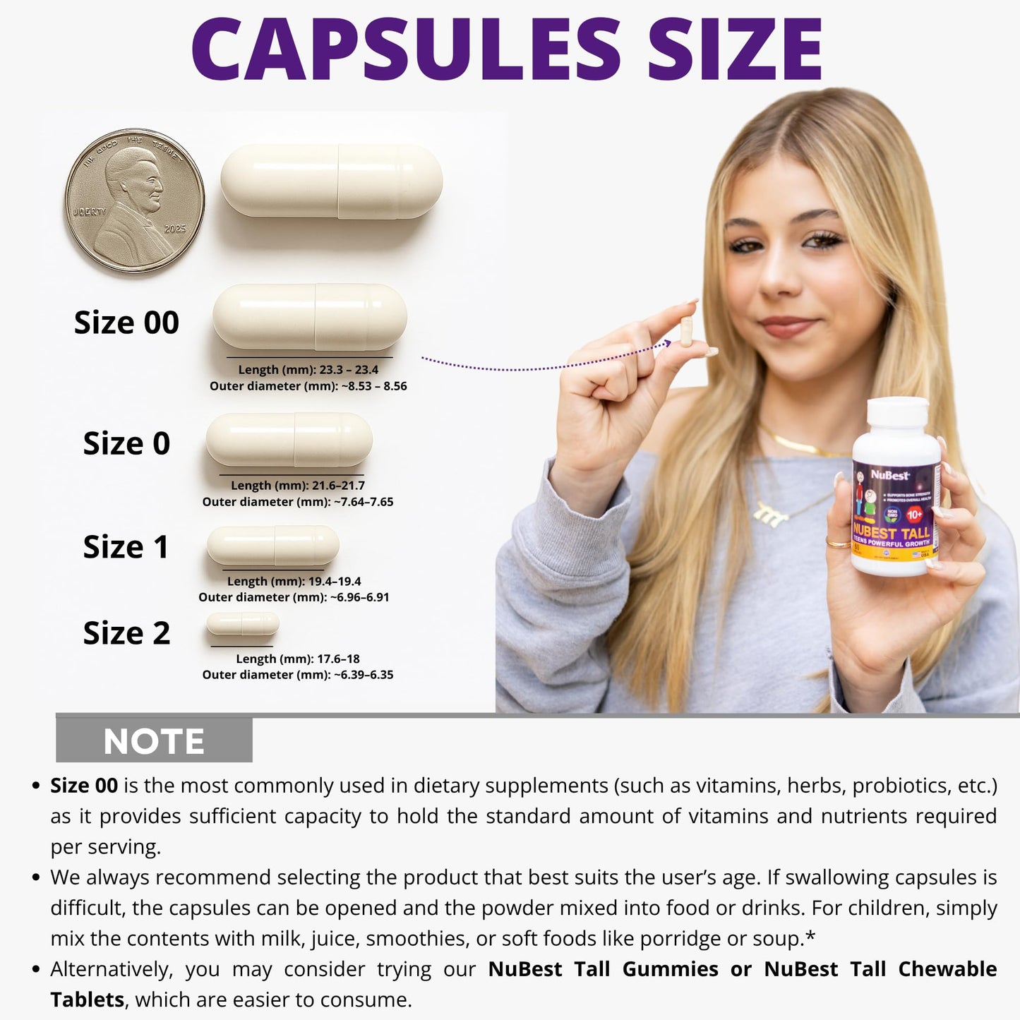NuBest Tall 10+ Advanced Bone Strength Formula Capsules, 180 Capsules