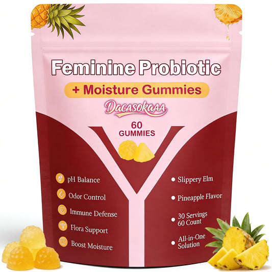 dakasokaaa Slippery Kitty Probiotic Gummies for Women, 60-count