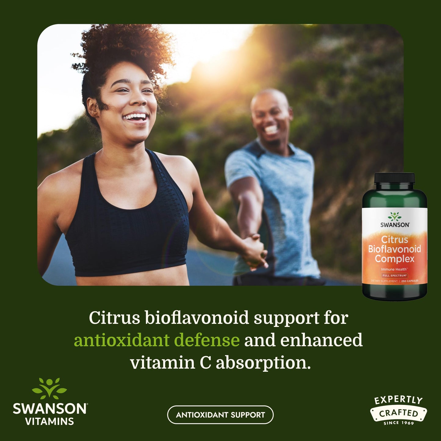 Swanson Full Spectrum Citrus Bioflavonoid Complex Immune and Antioxidant Supplement for Adults Seeking Enhanced Vitamin C Absorption - 50% Standardized, 250 Capsules
