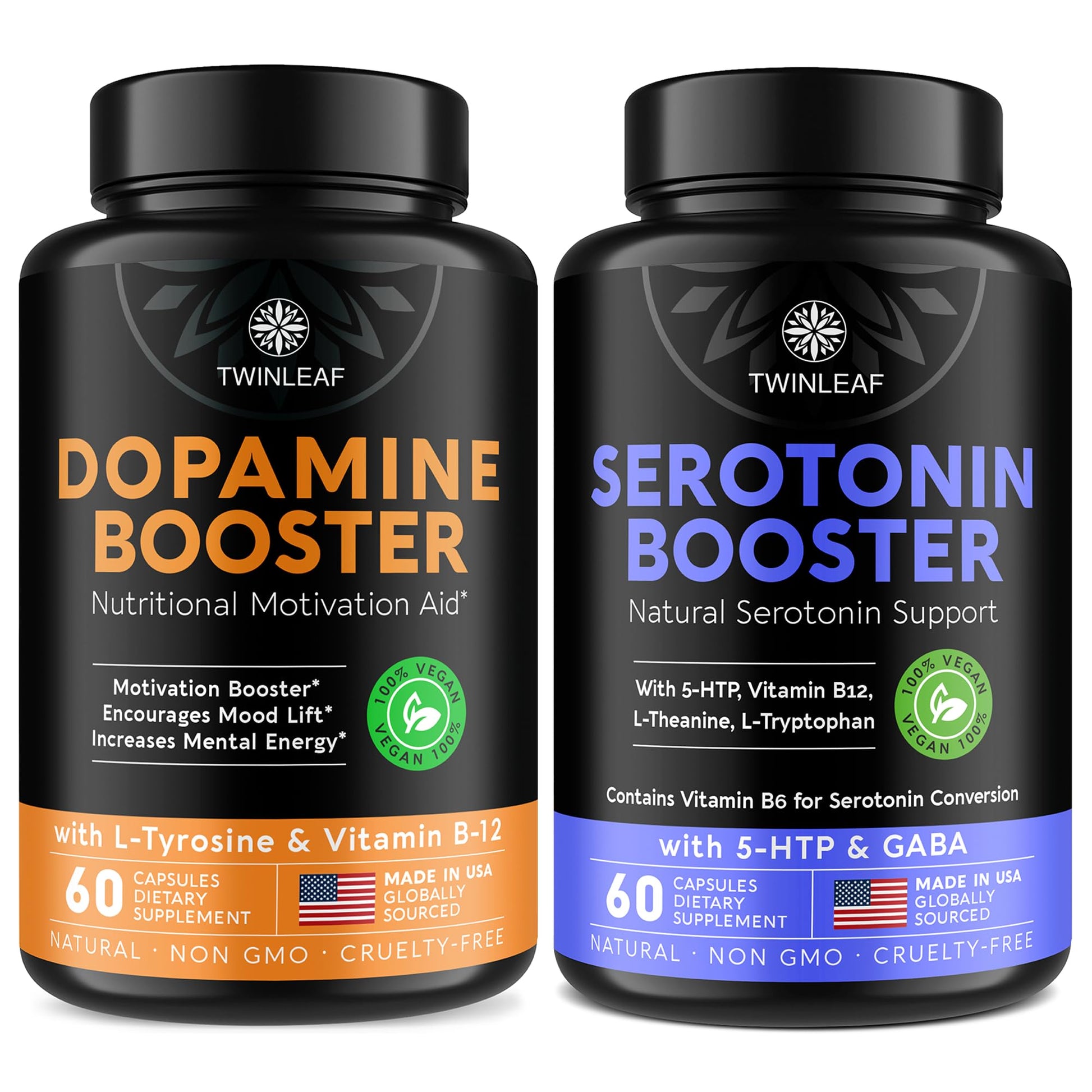 TWINLEAF NUTRITION Serotonin & Dopamine Support Bundle 120 Capsules