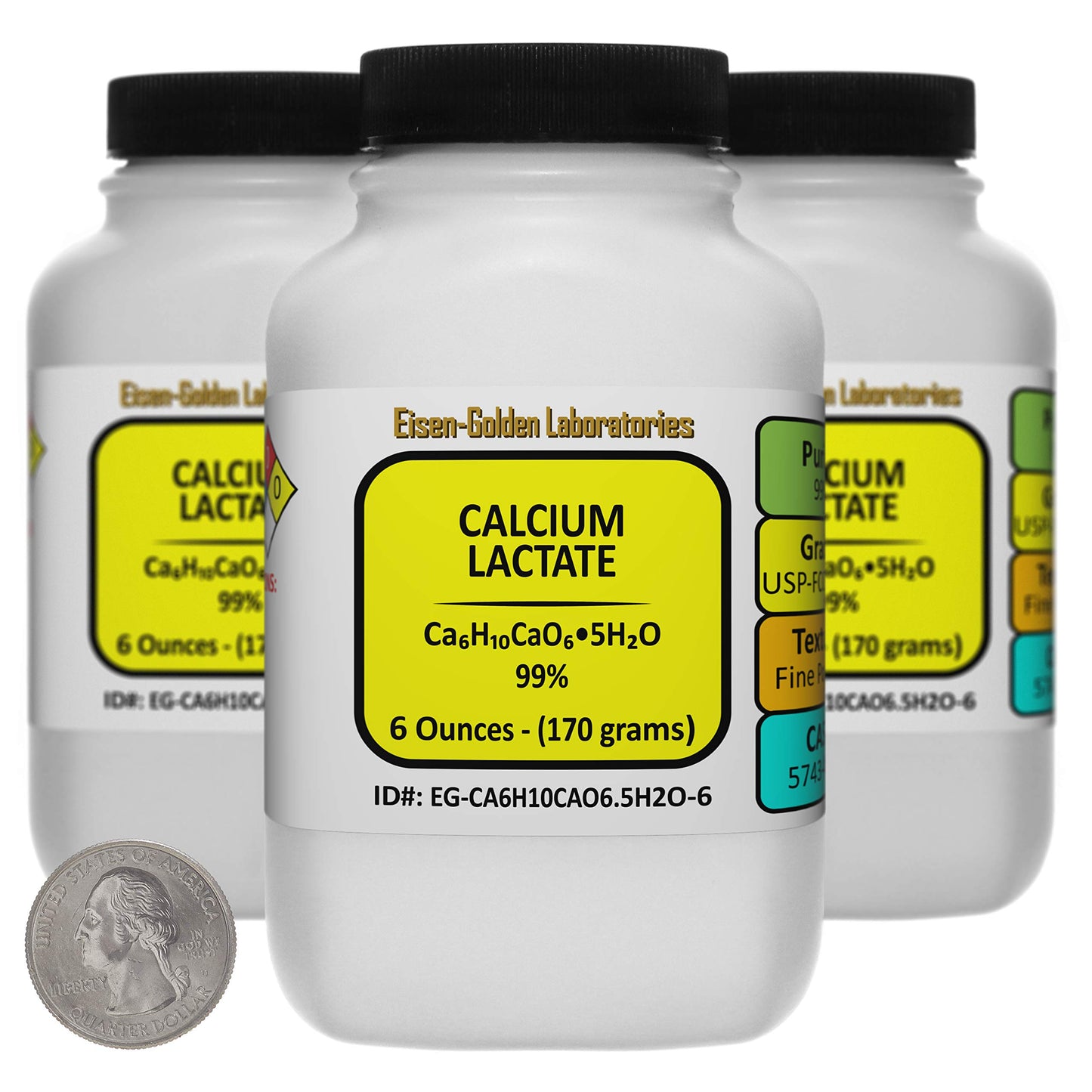 Eisen-Golden Laboratories Calcium Lactate Powder, 18 Ounce