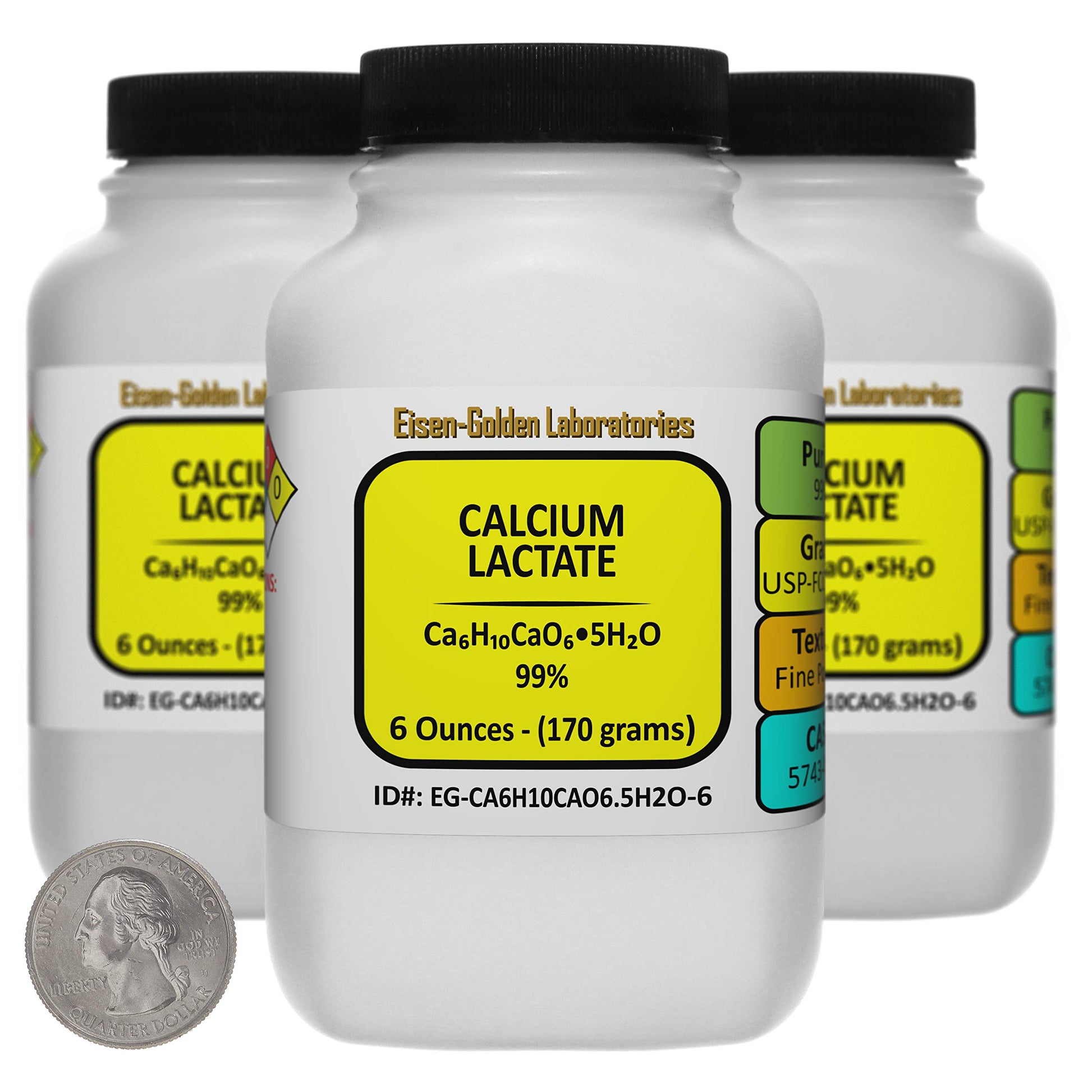 Eisen-Golden Laboratories Calcium Lactate Powder, 18 Ounce