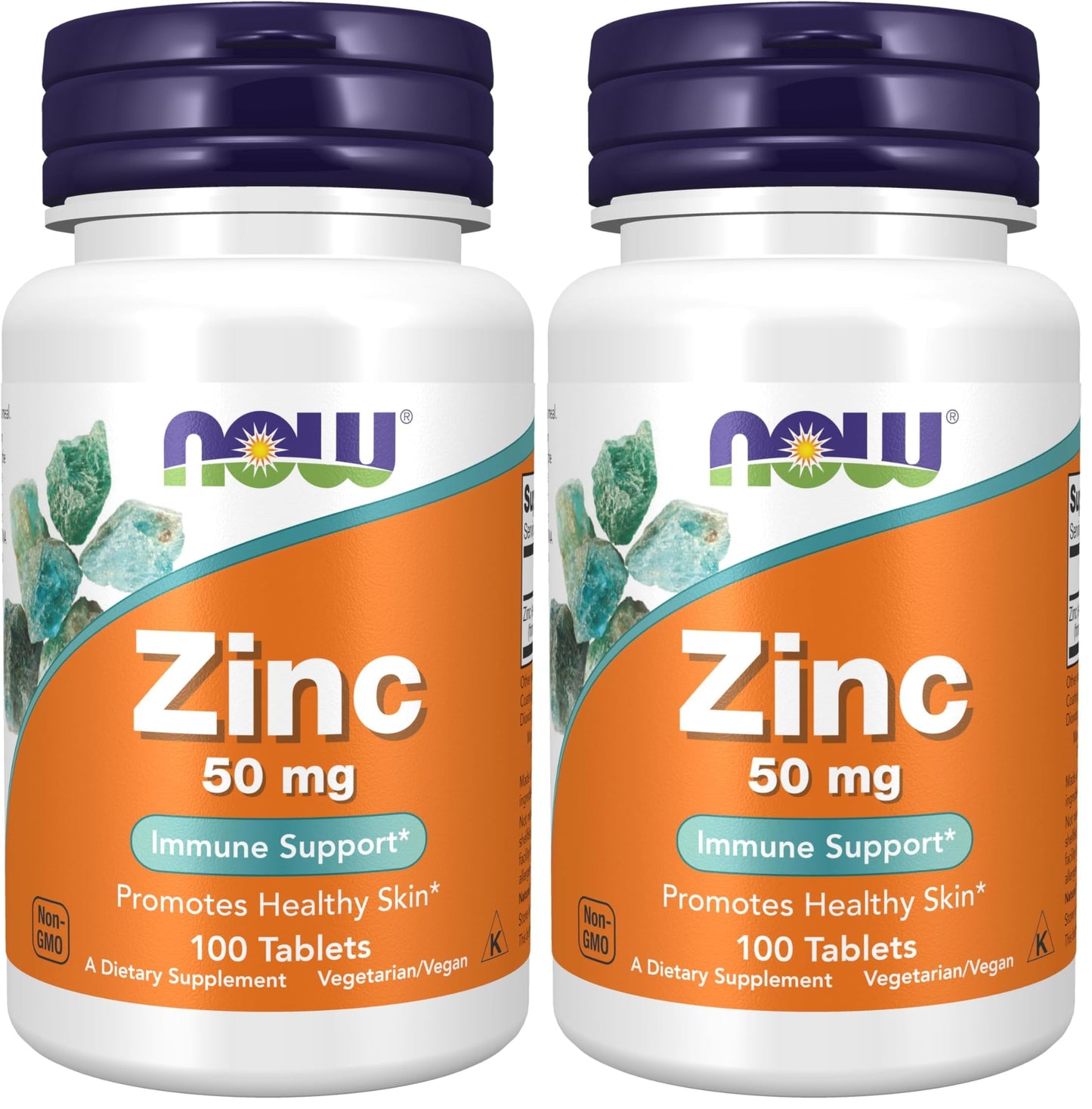 NOW Foods Zinc Gluconate 50 mg Tablets, 200 Count